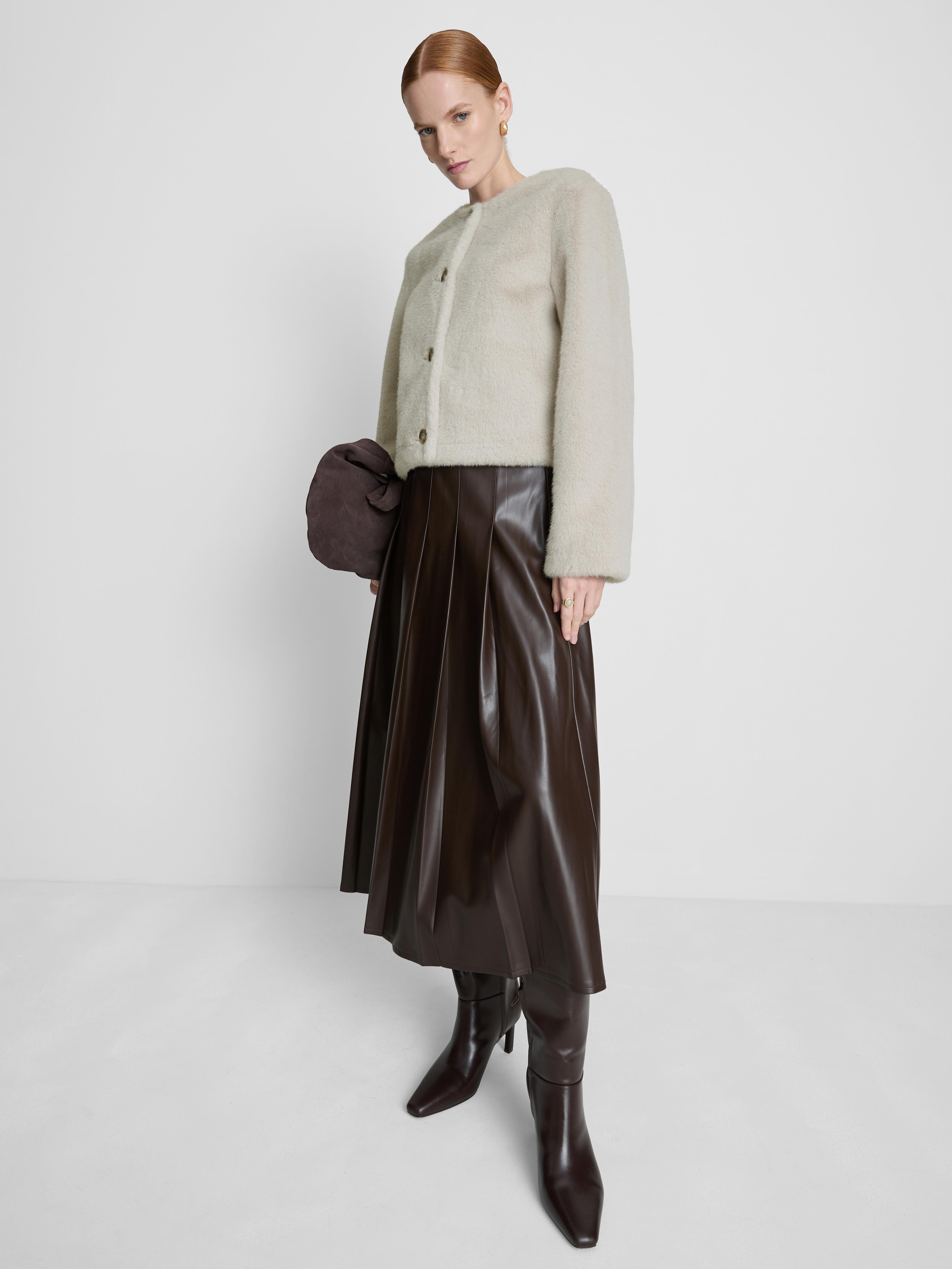 Veste courte duveteuse Paula Echevarría