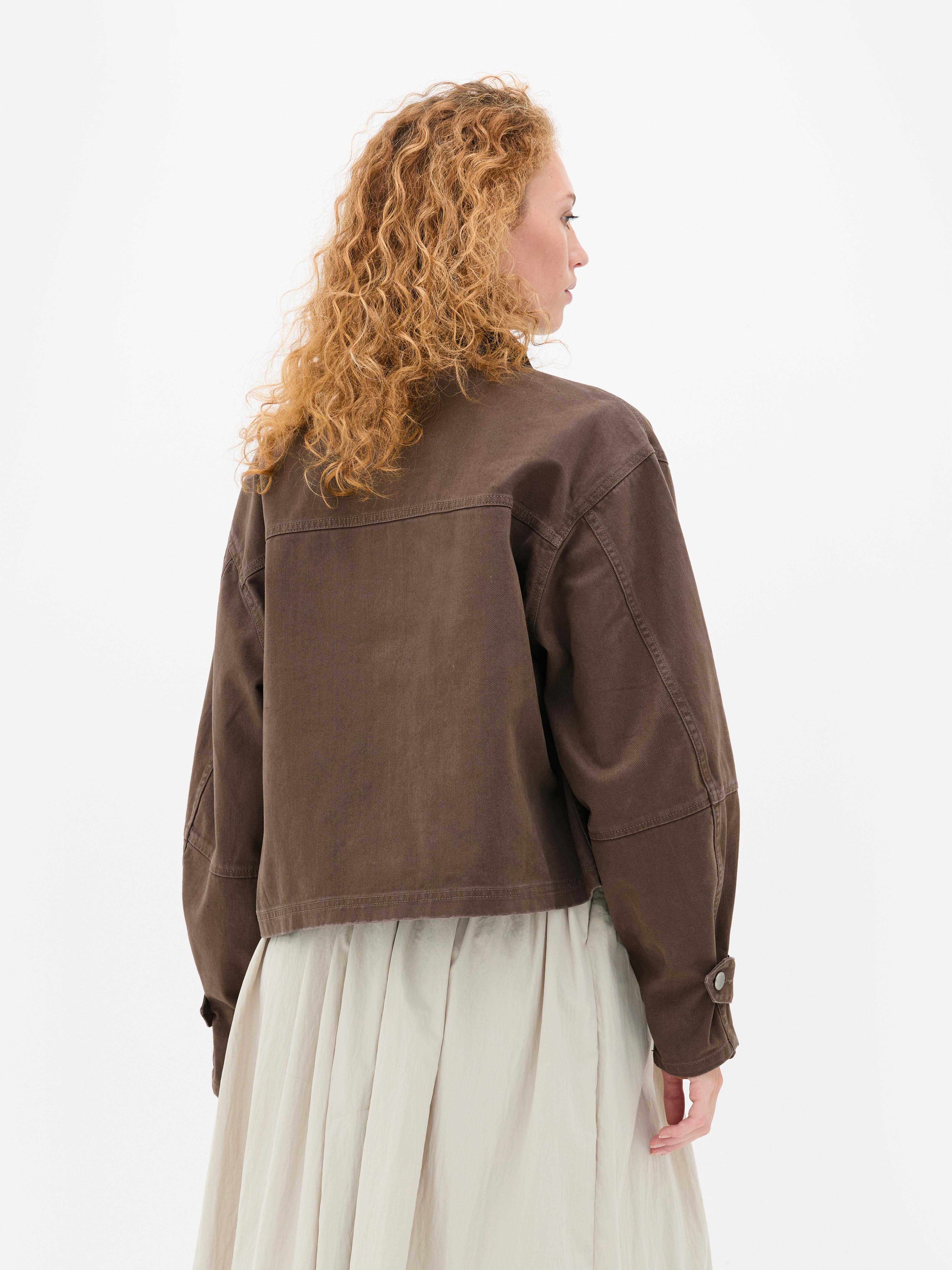 Balloon Sleeve Bomber Jacket