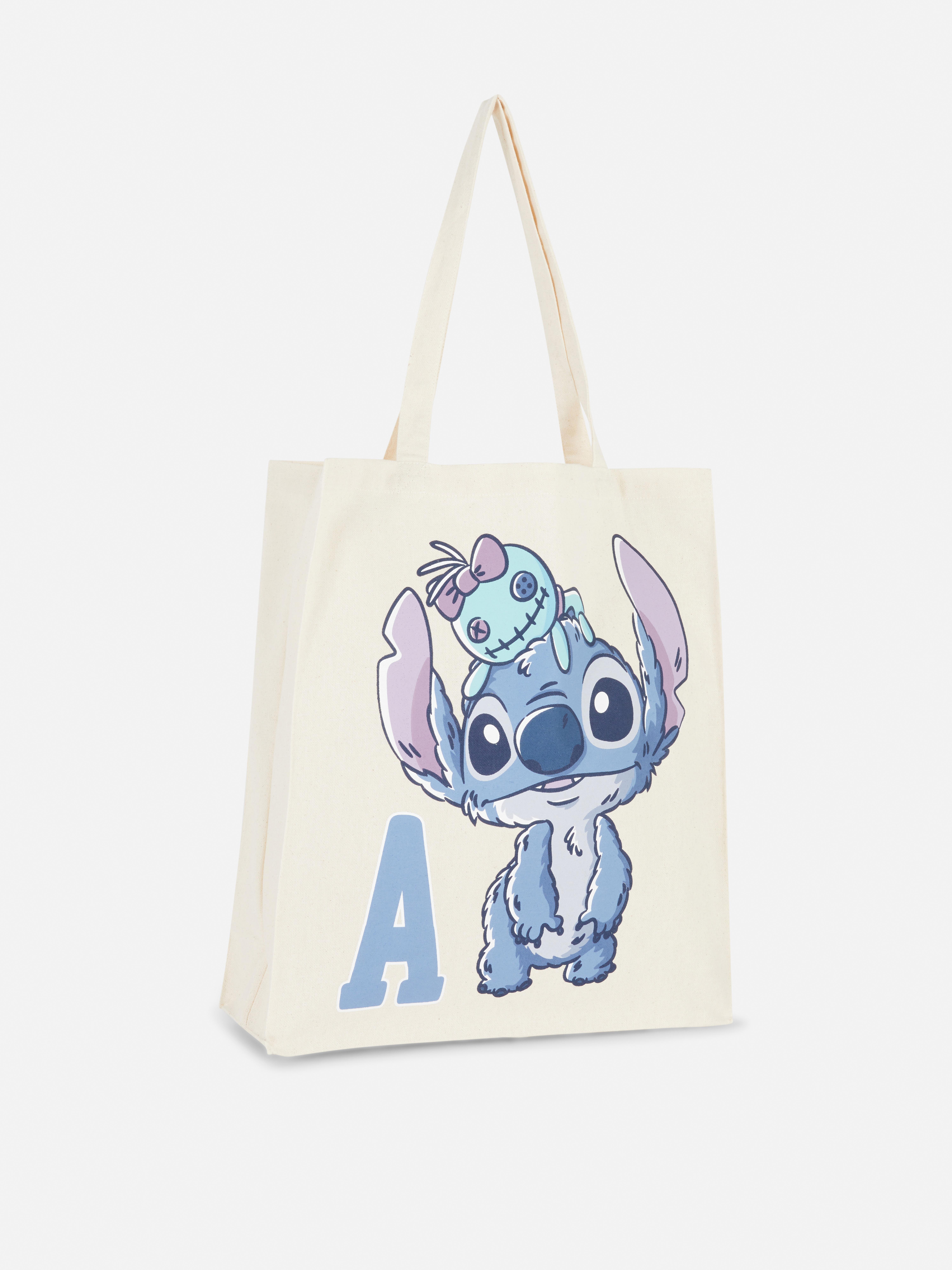 Disney's Stitch Initial Canvas Bag