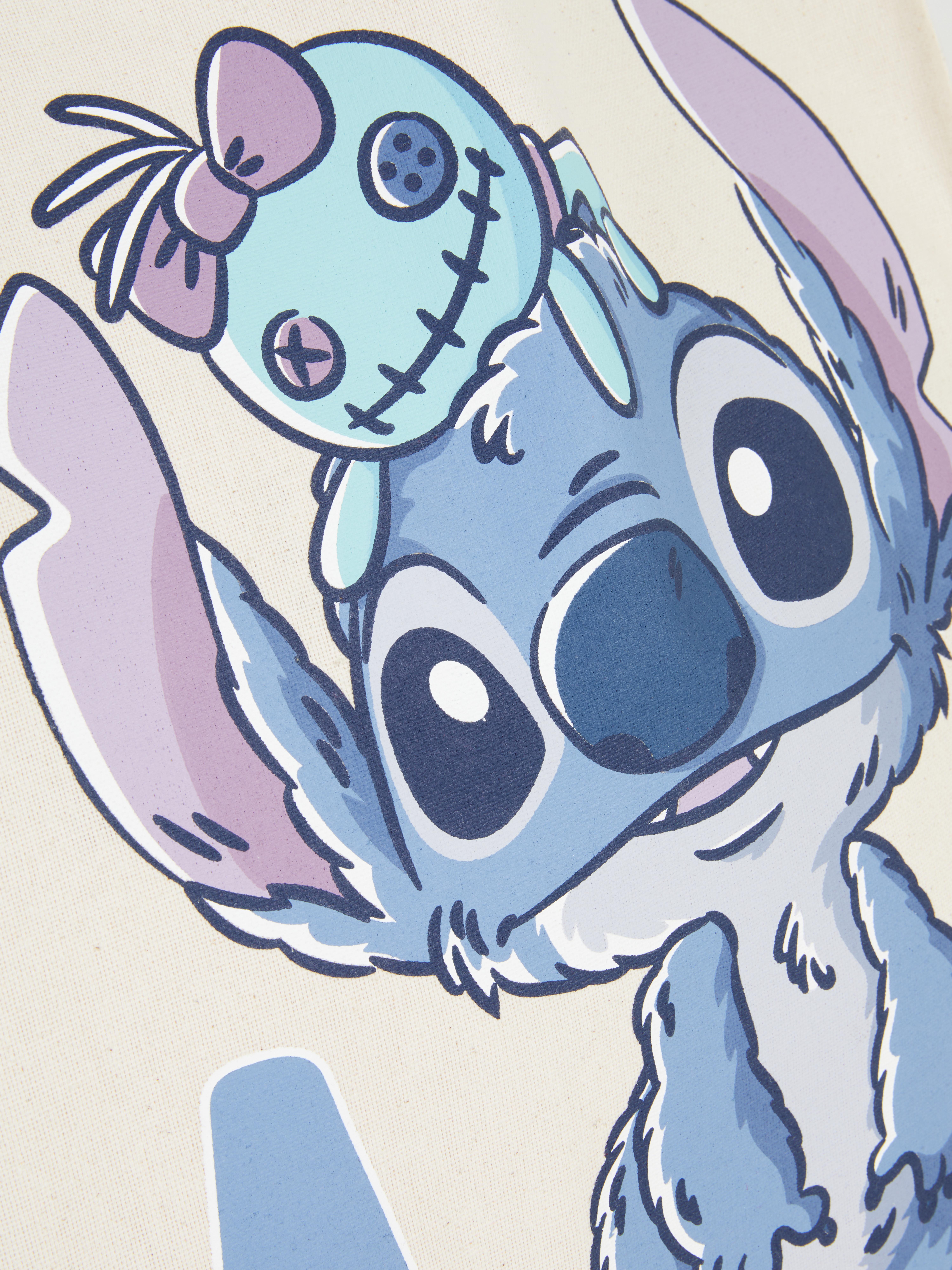 Disney's Stitch Initial Canvas Bag