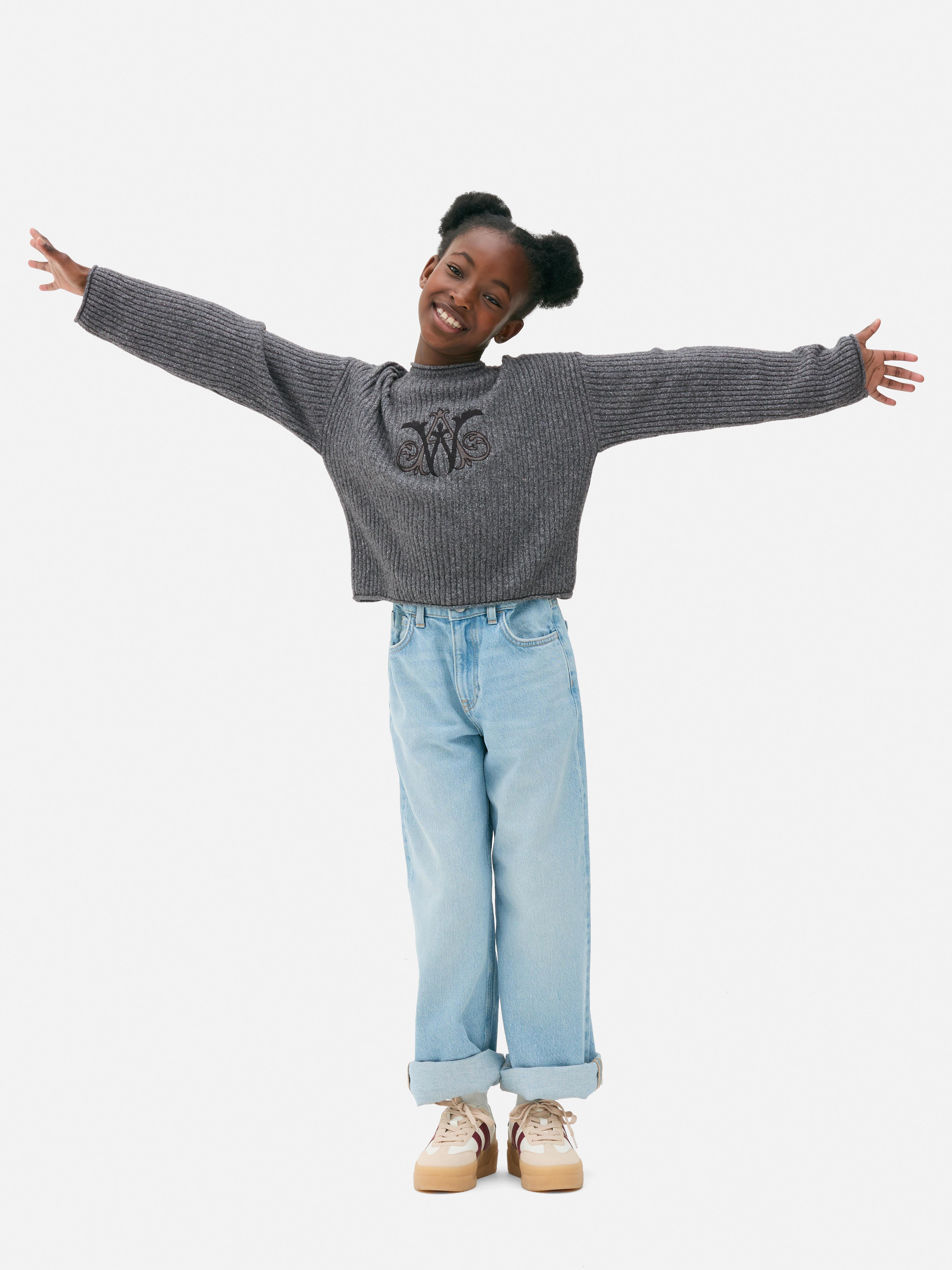 „Wednesday“ Pullover mit Initiale