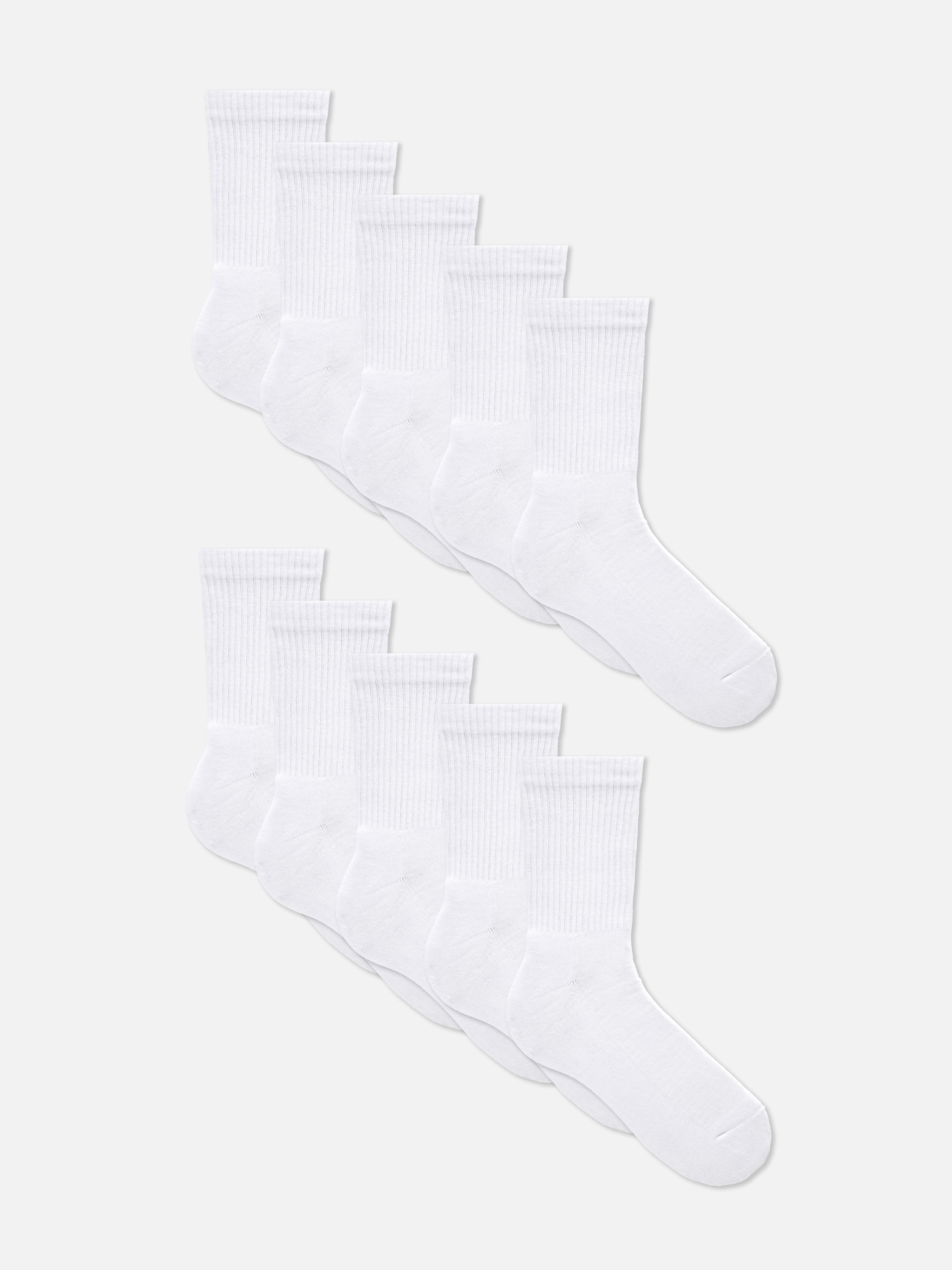 10pk Ribbed Sports Socks