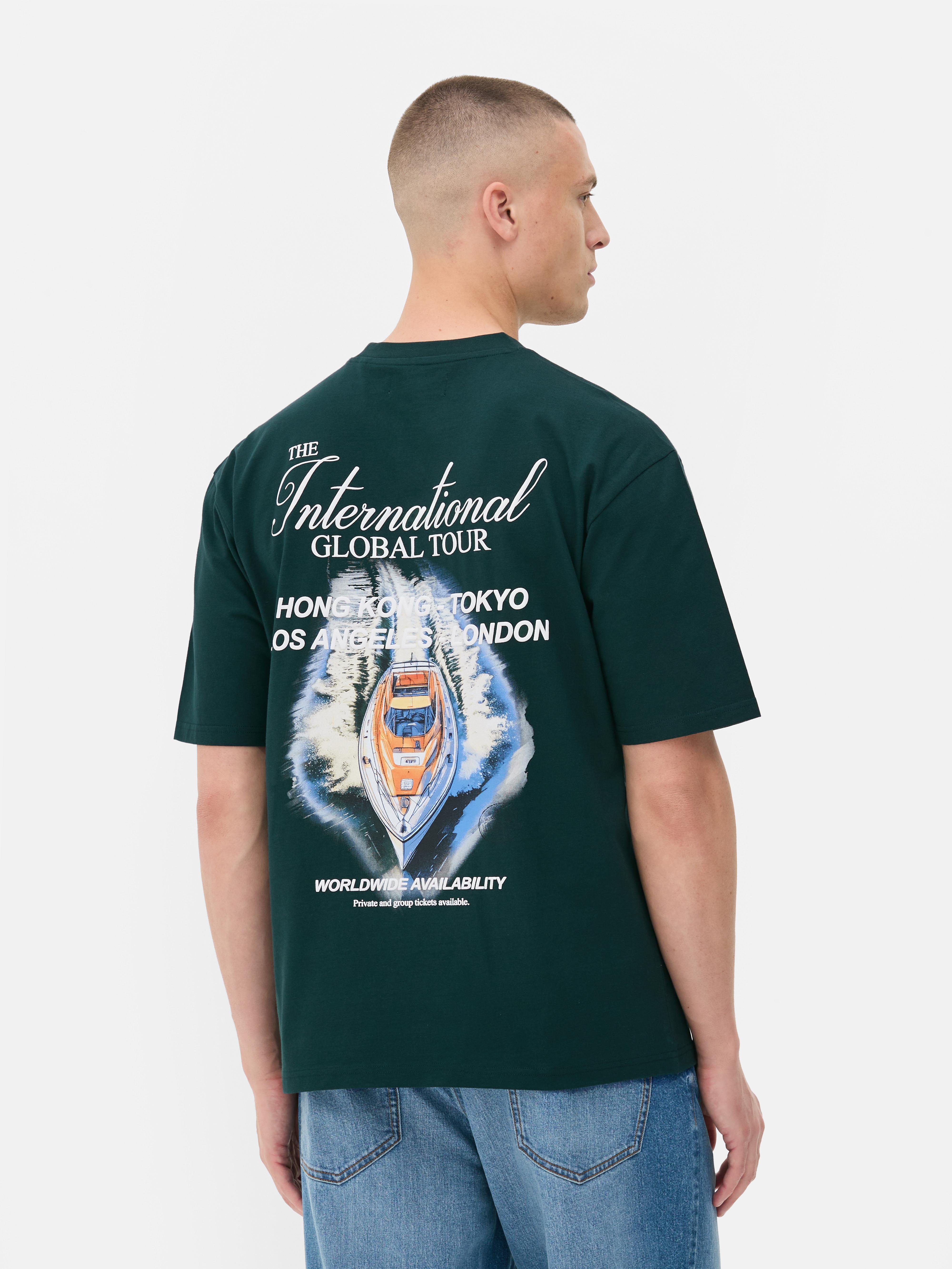 Tricou cu imprimeu barcă