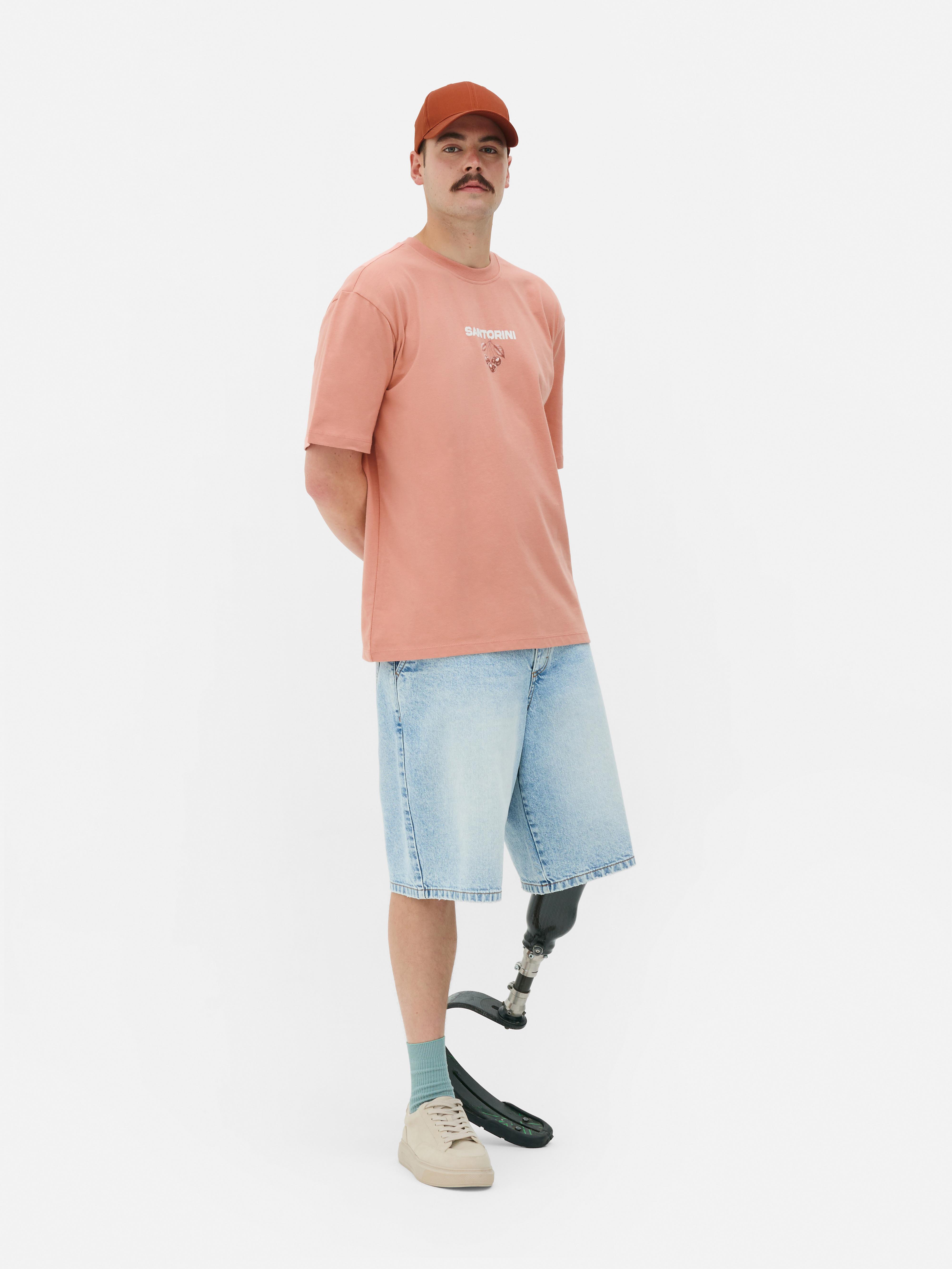 „Santorini“ T-Shirt mit Grafik