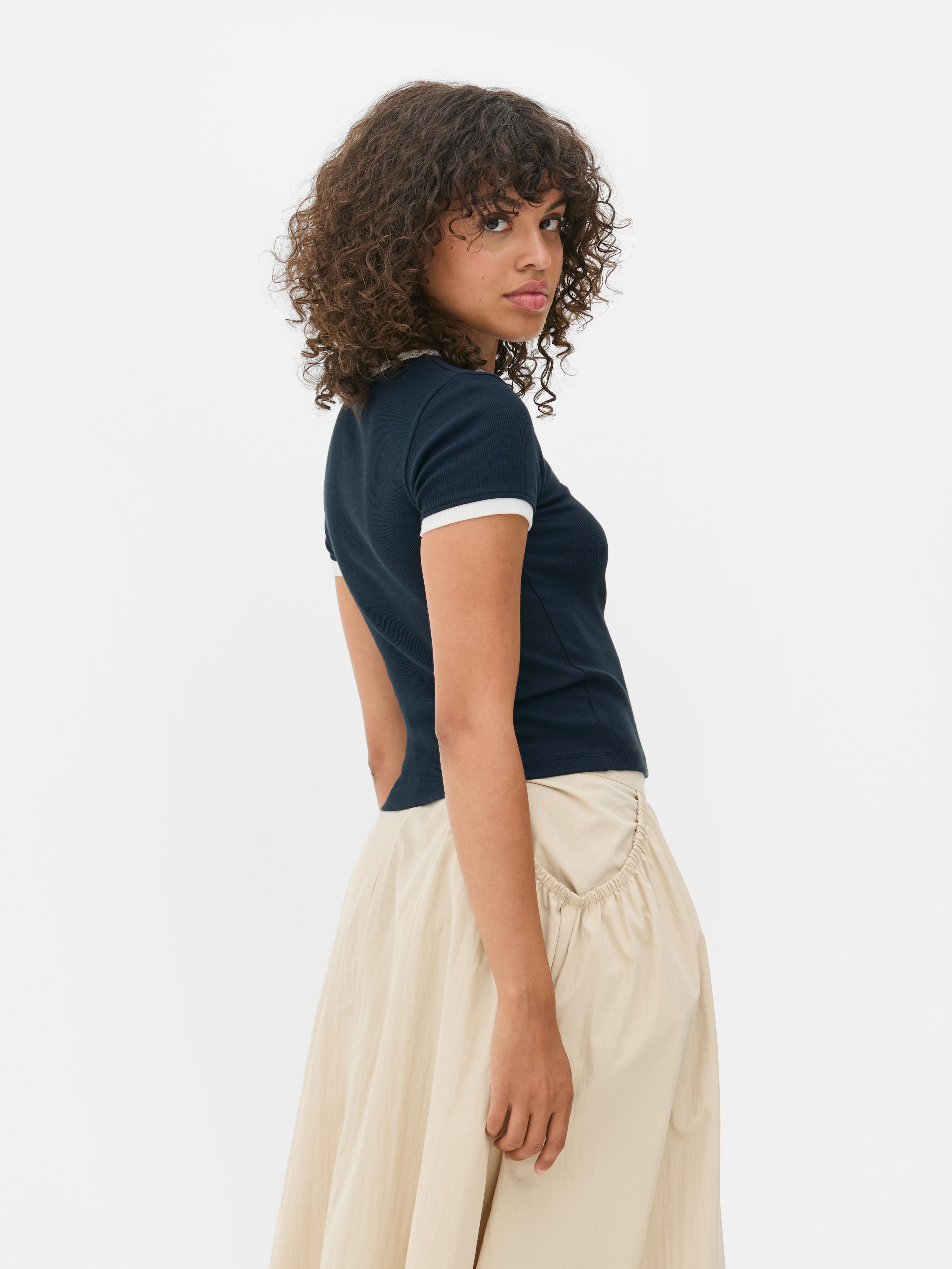 Yale Contrast Ringer Tee