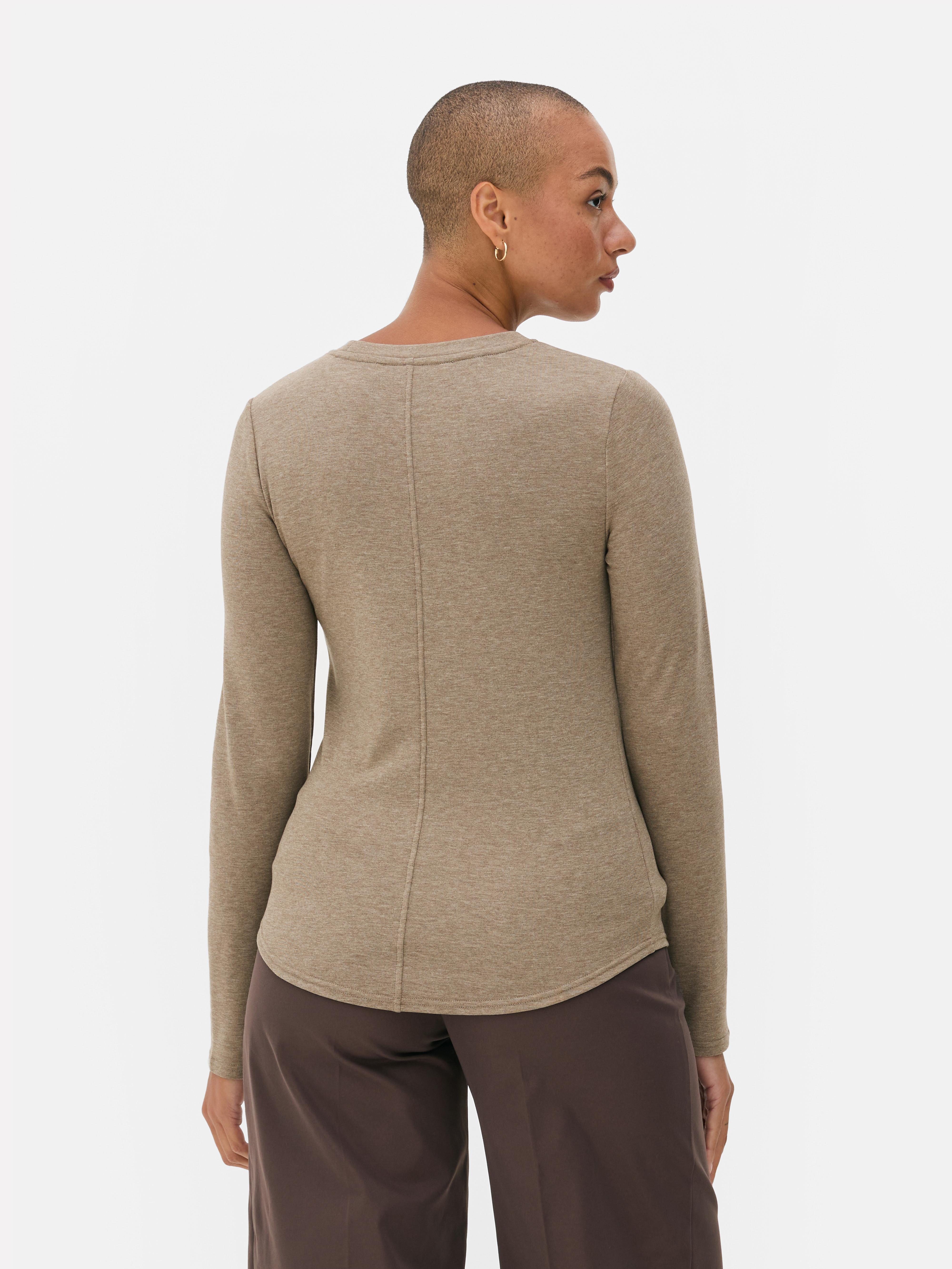 Comfortabele top met lange mouwen