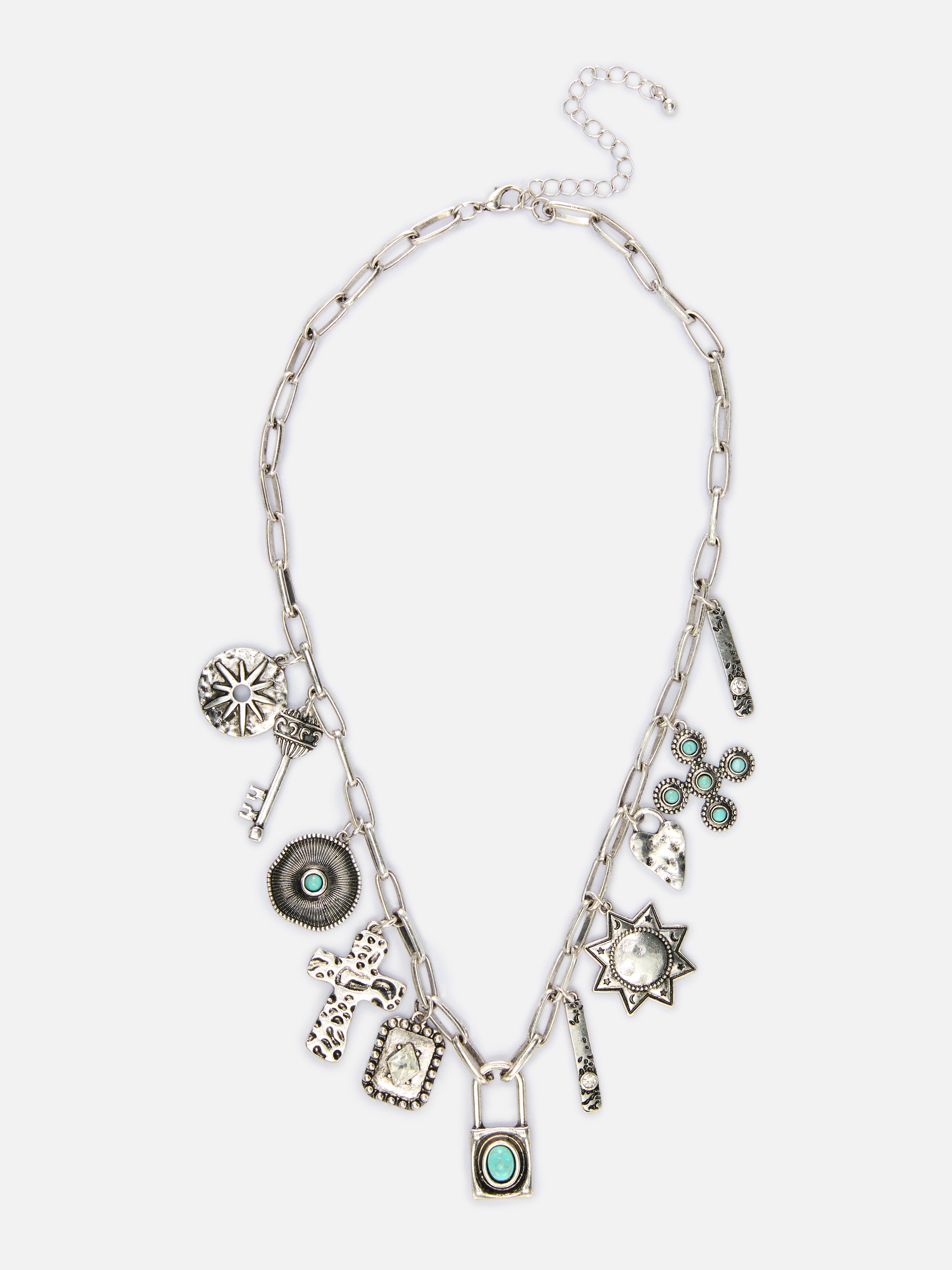 Rita Ora Chunky Charm Necklace