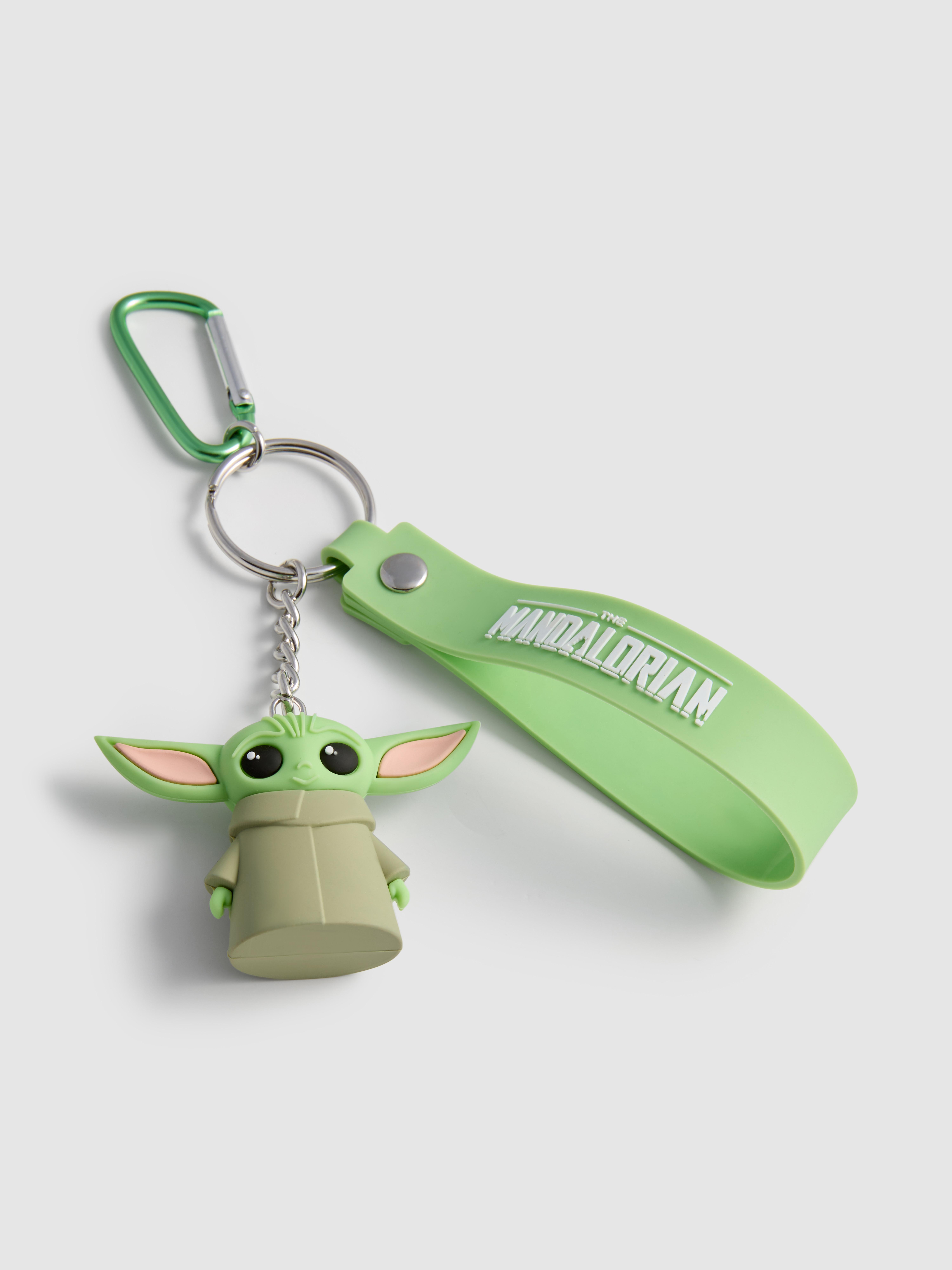 Green Star Wars The Mandalorian Grogu Keyring | Primark