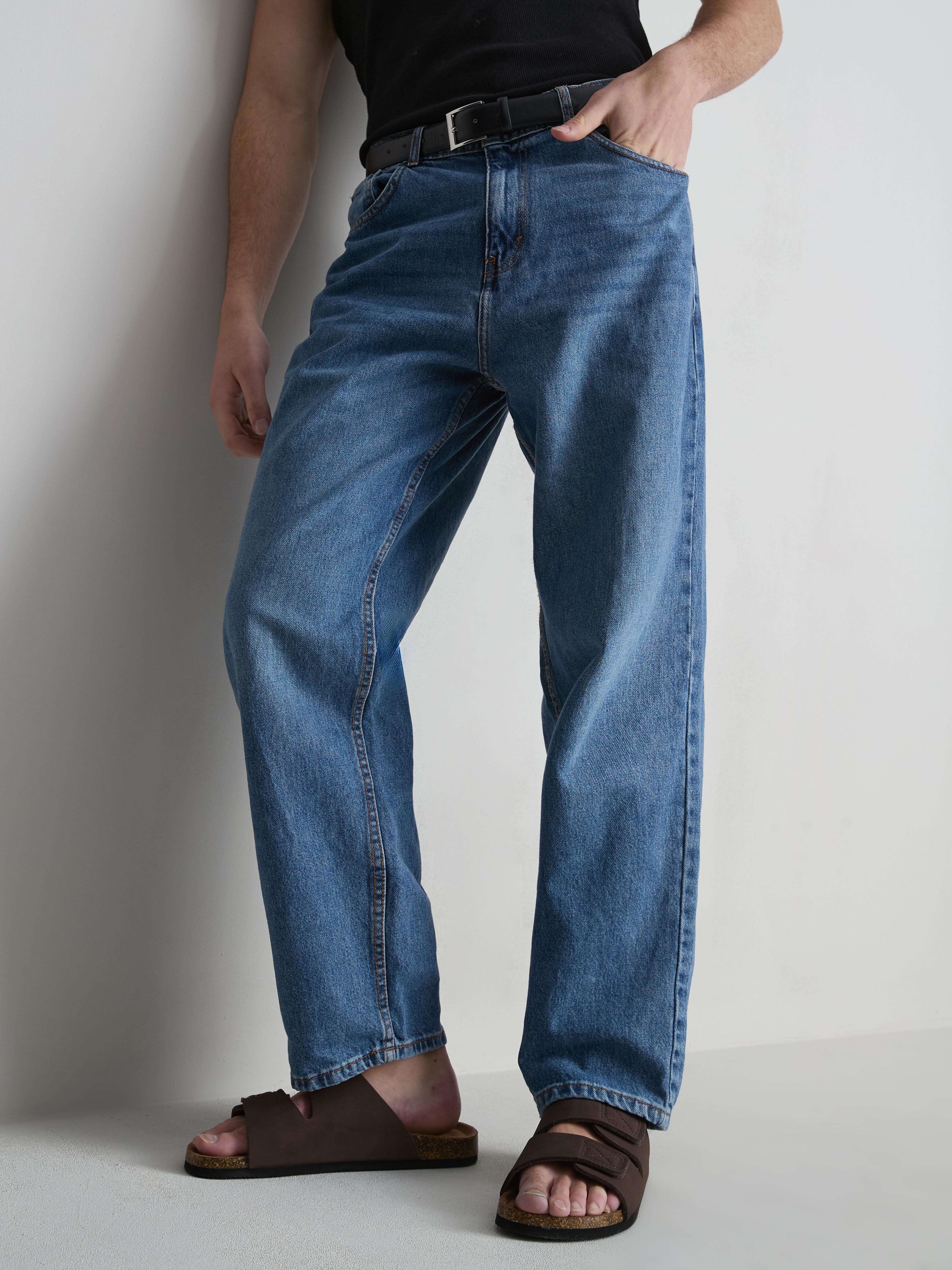 High-Waisted Relaxed Jeans