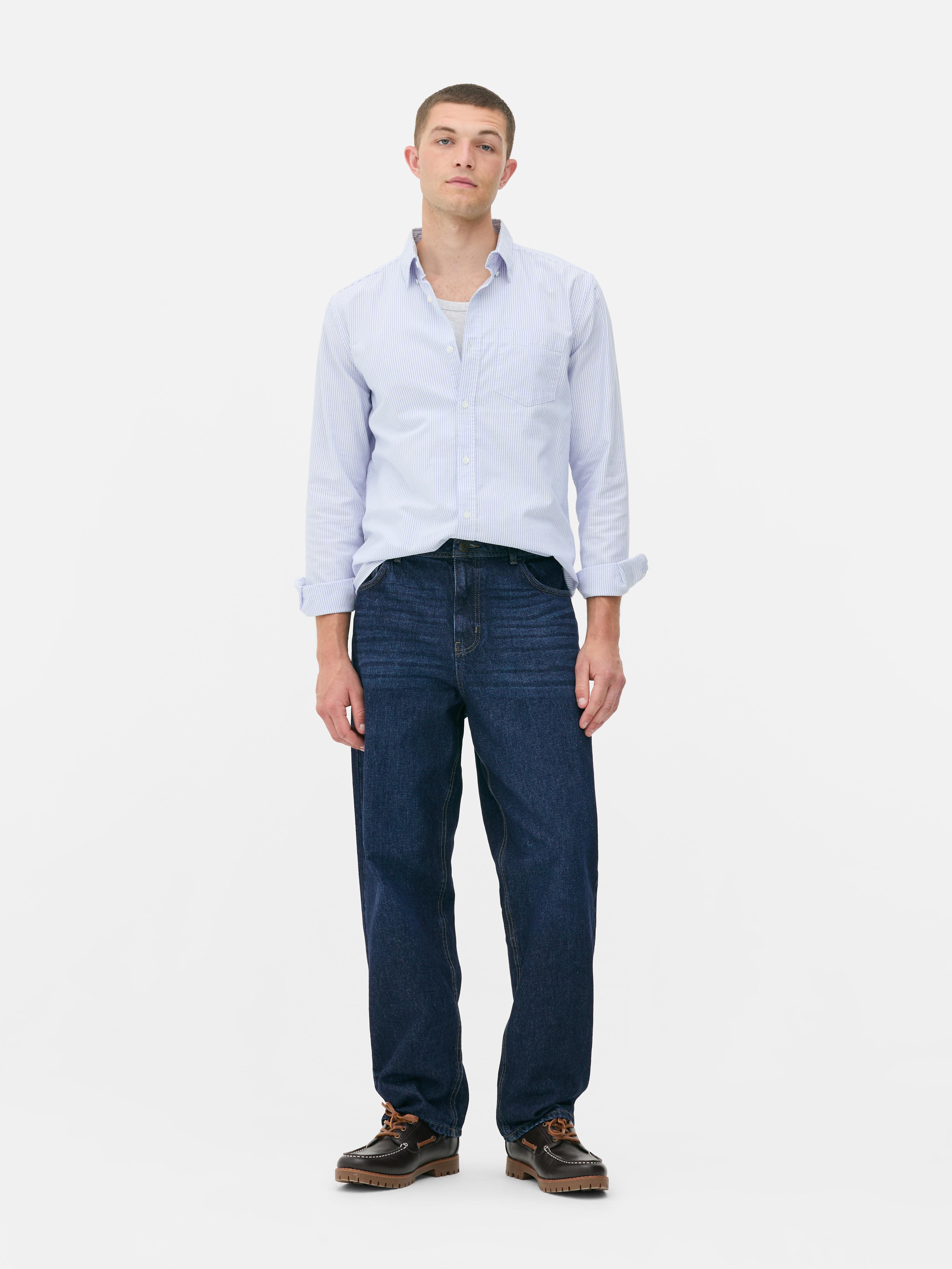 Jean taille haute décontracté