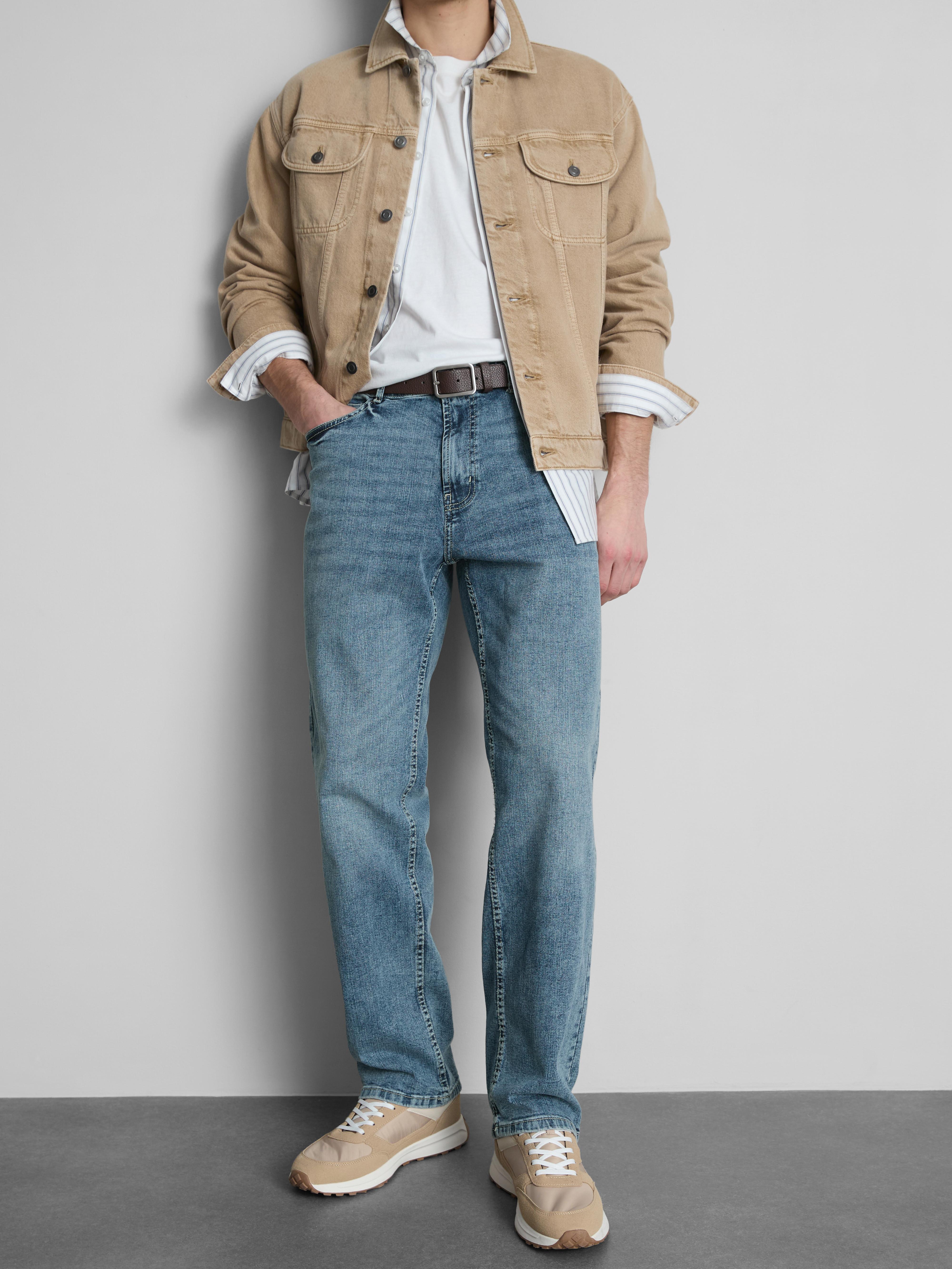 Stretch Straight Leg Jeans