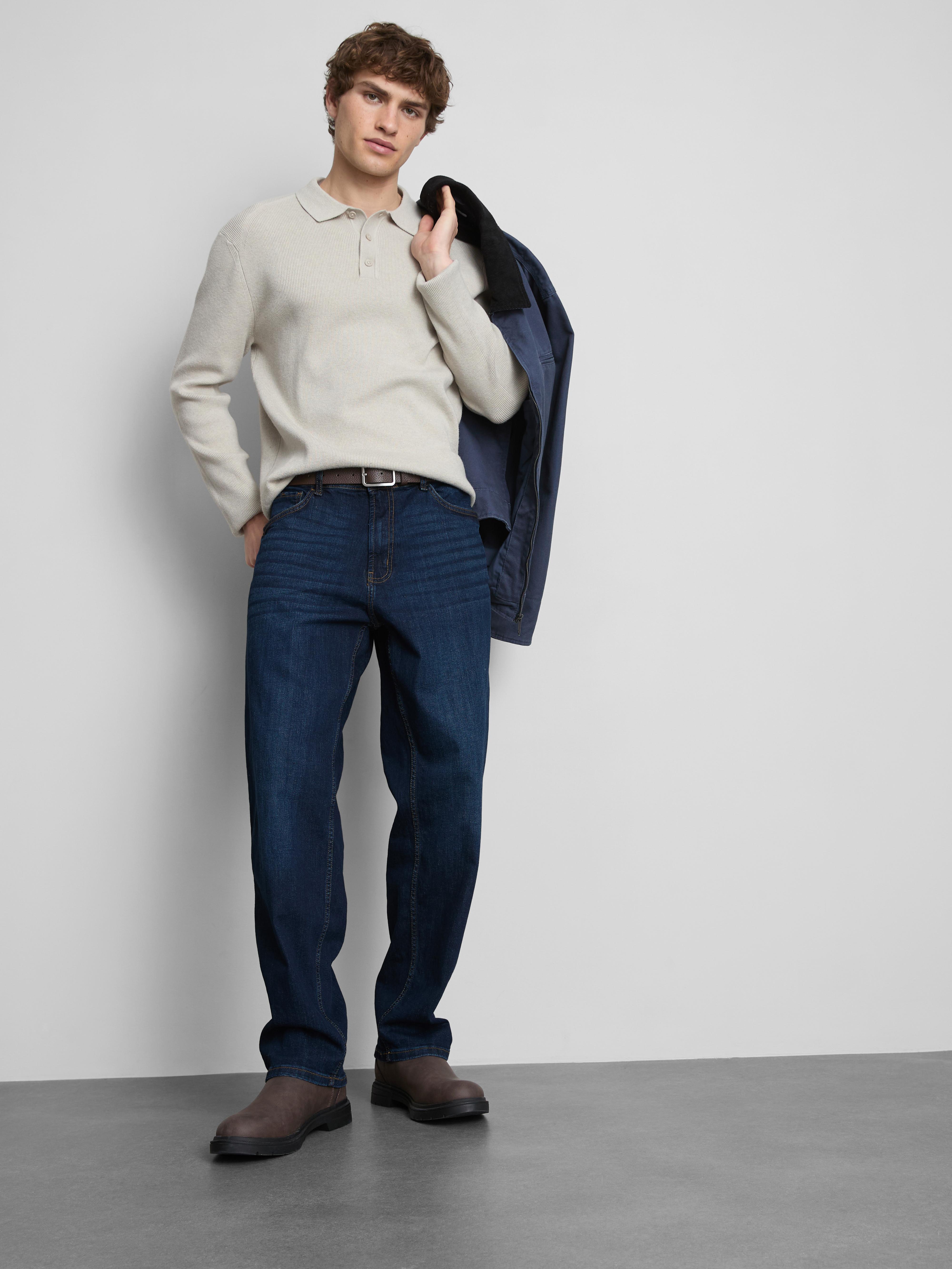 Strečové džíny s rovnými nohavicemi