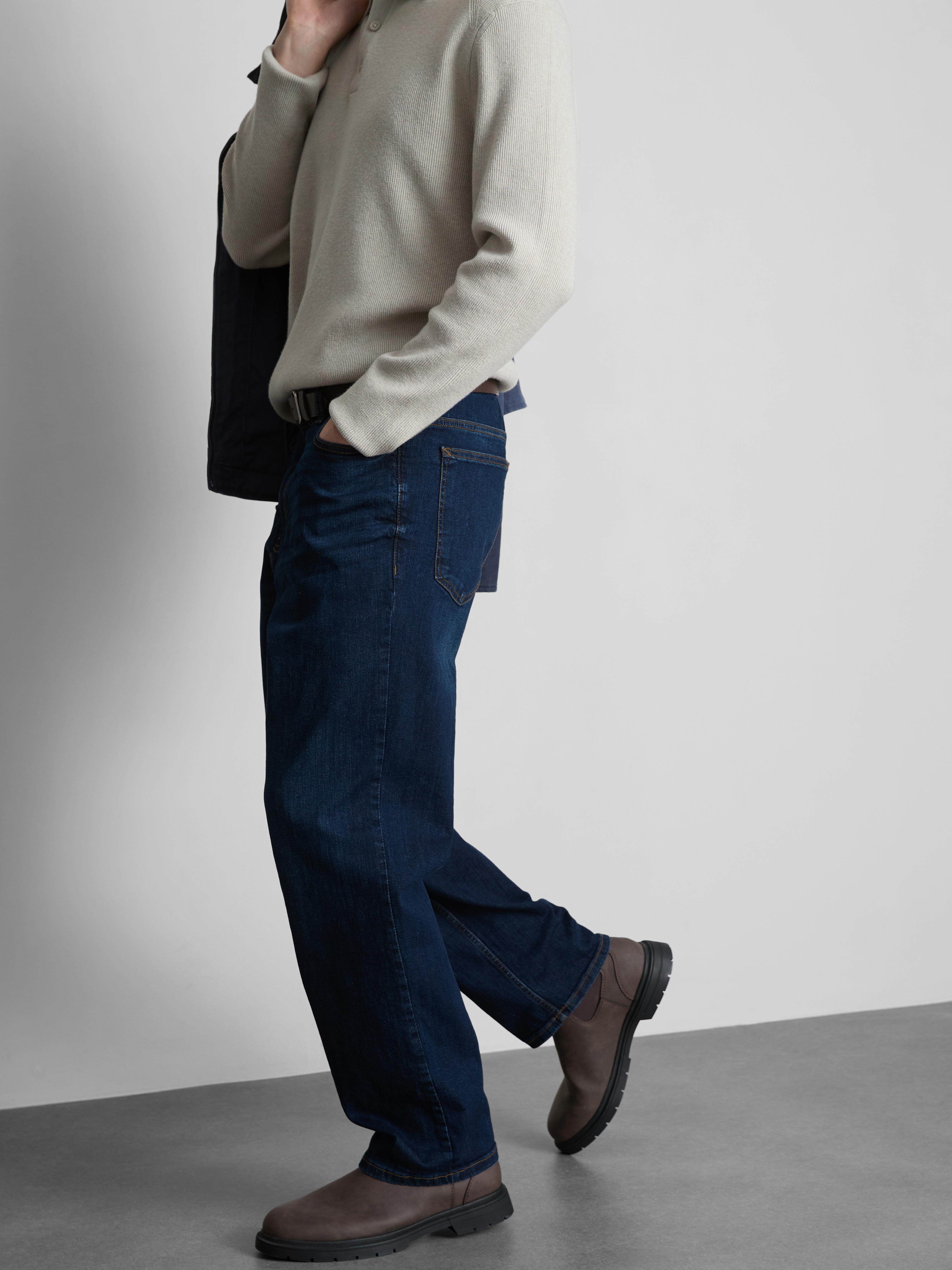 Strečové džíny s rovnými nohavicemi