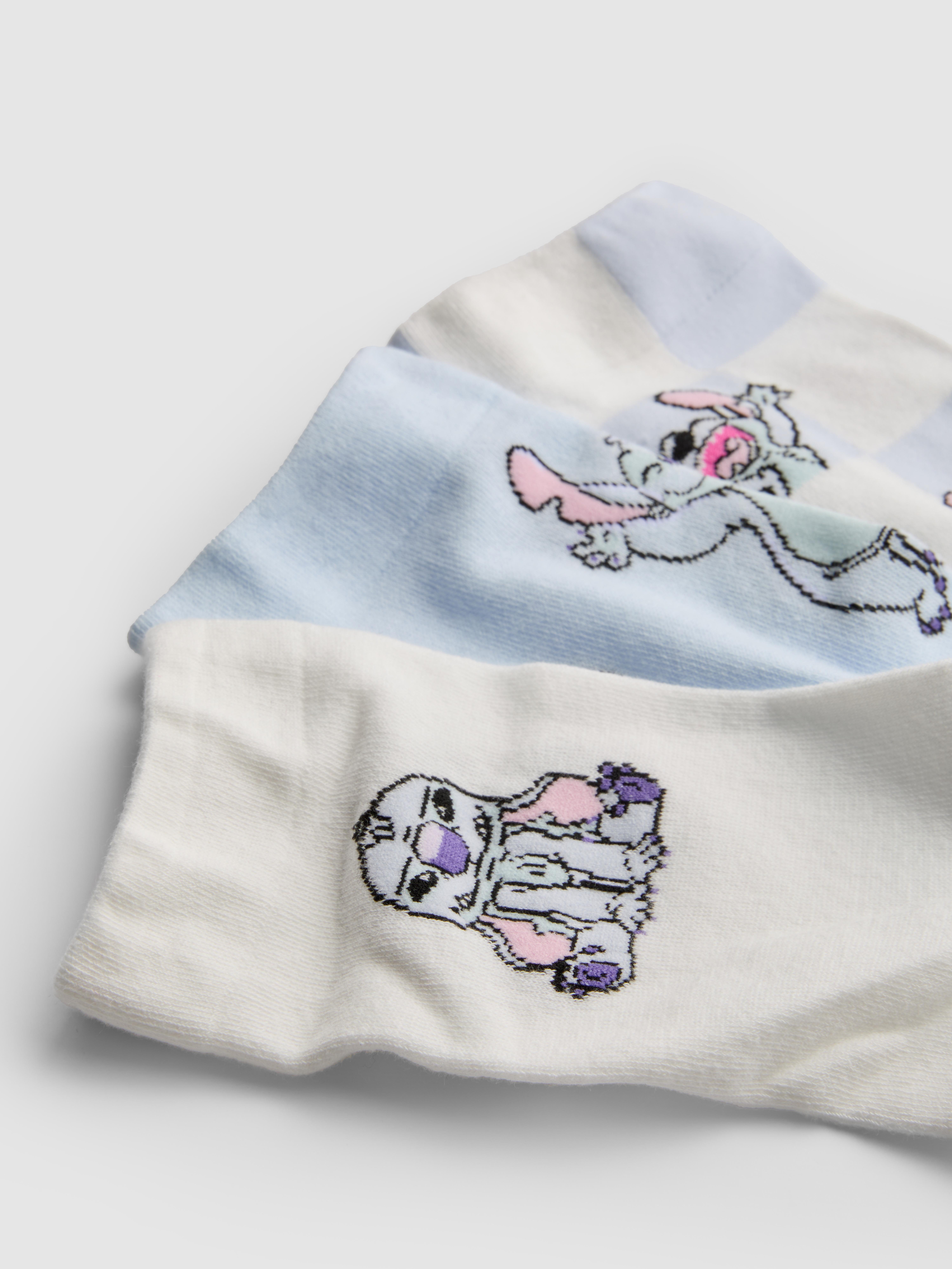 Pack 3 pares meias cano médio Disney Stitch