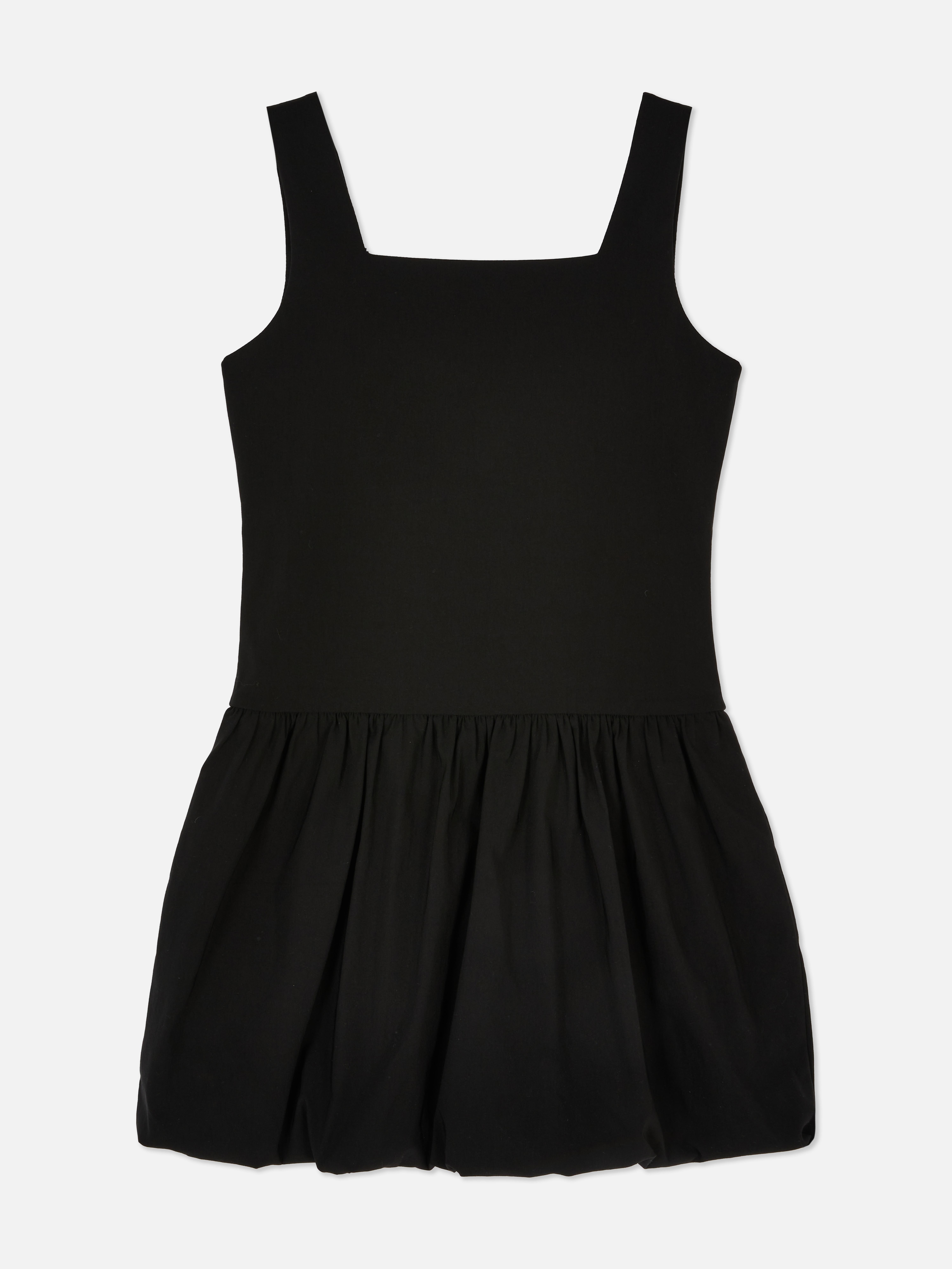 7-15 años | Vestido de escote cuadrado con lazo