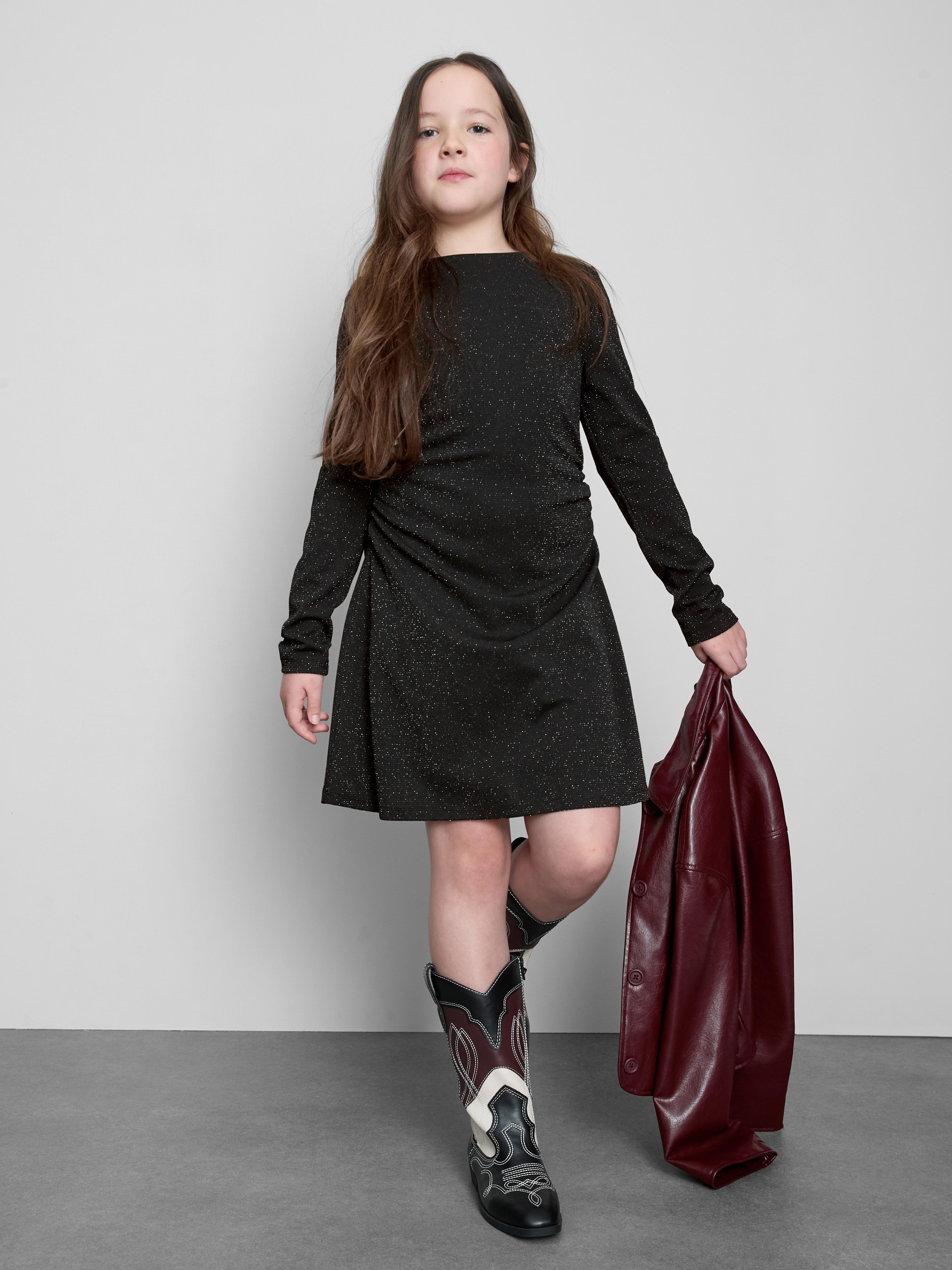 7-15yrs | Glitter Kick Flare Dress