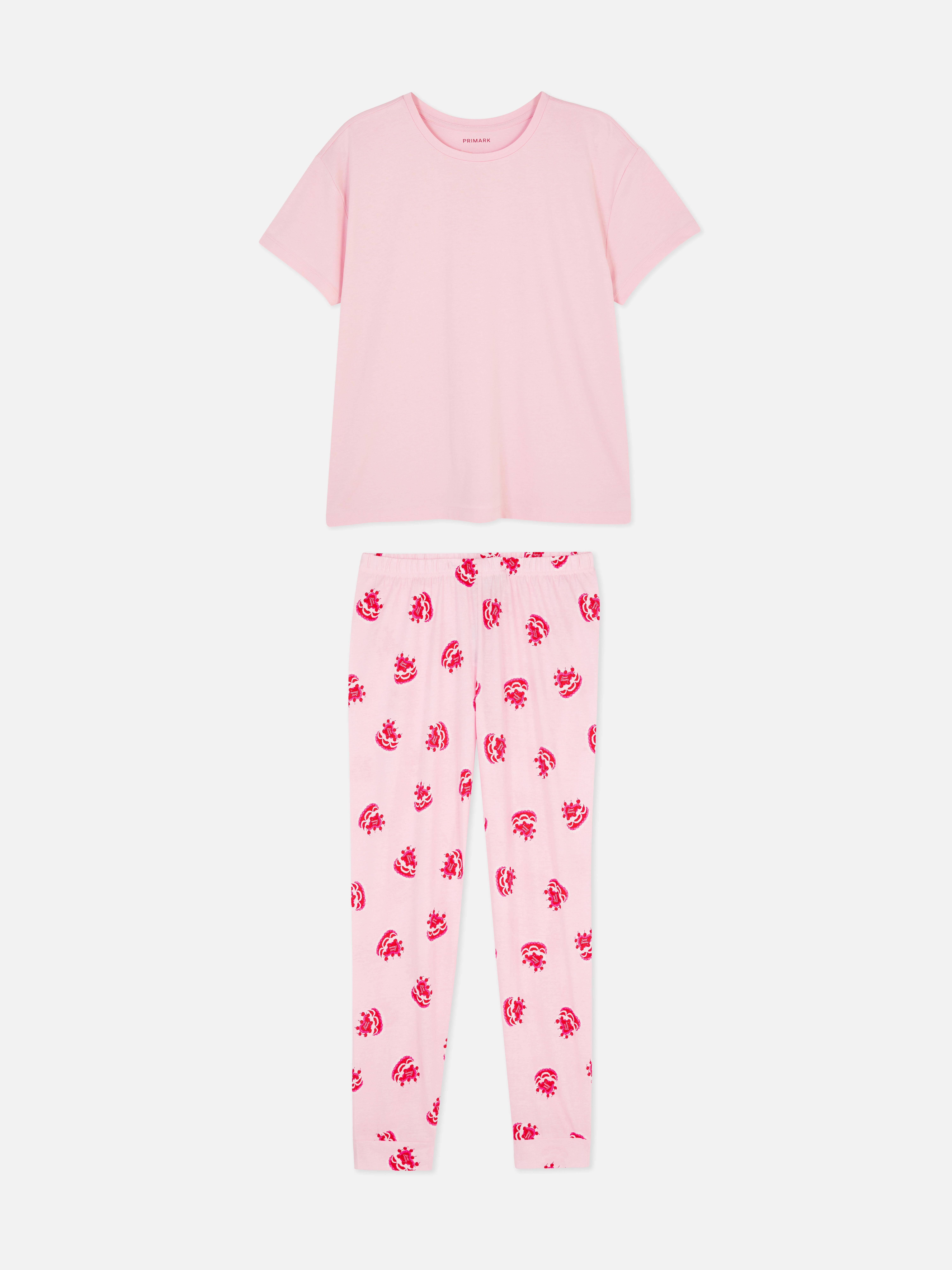 Pyjama imprimé à manches courtes