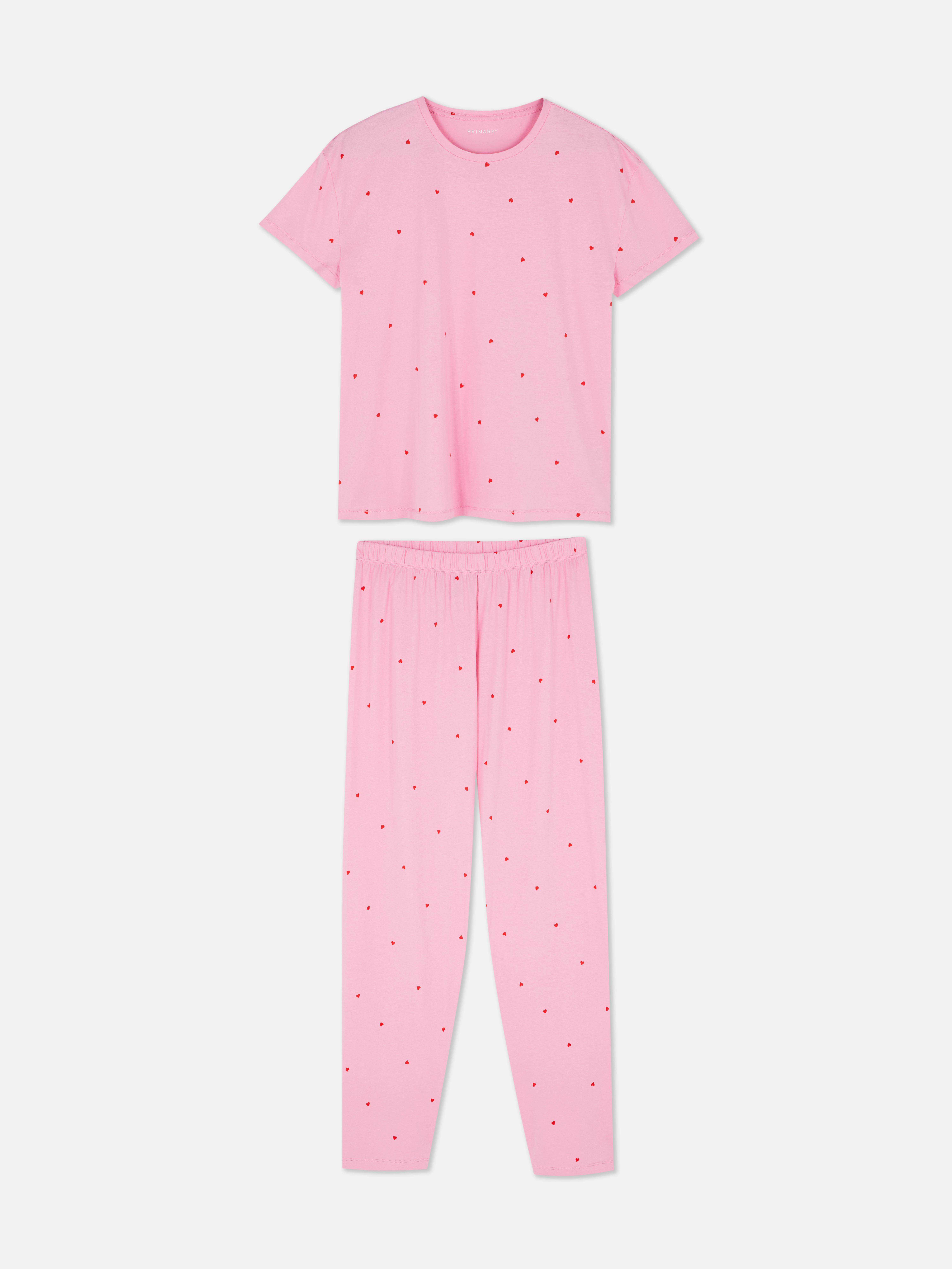 Pigiama a maniche corte stampato