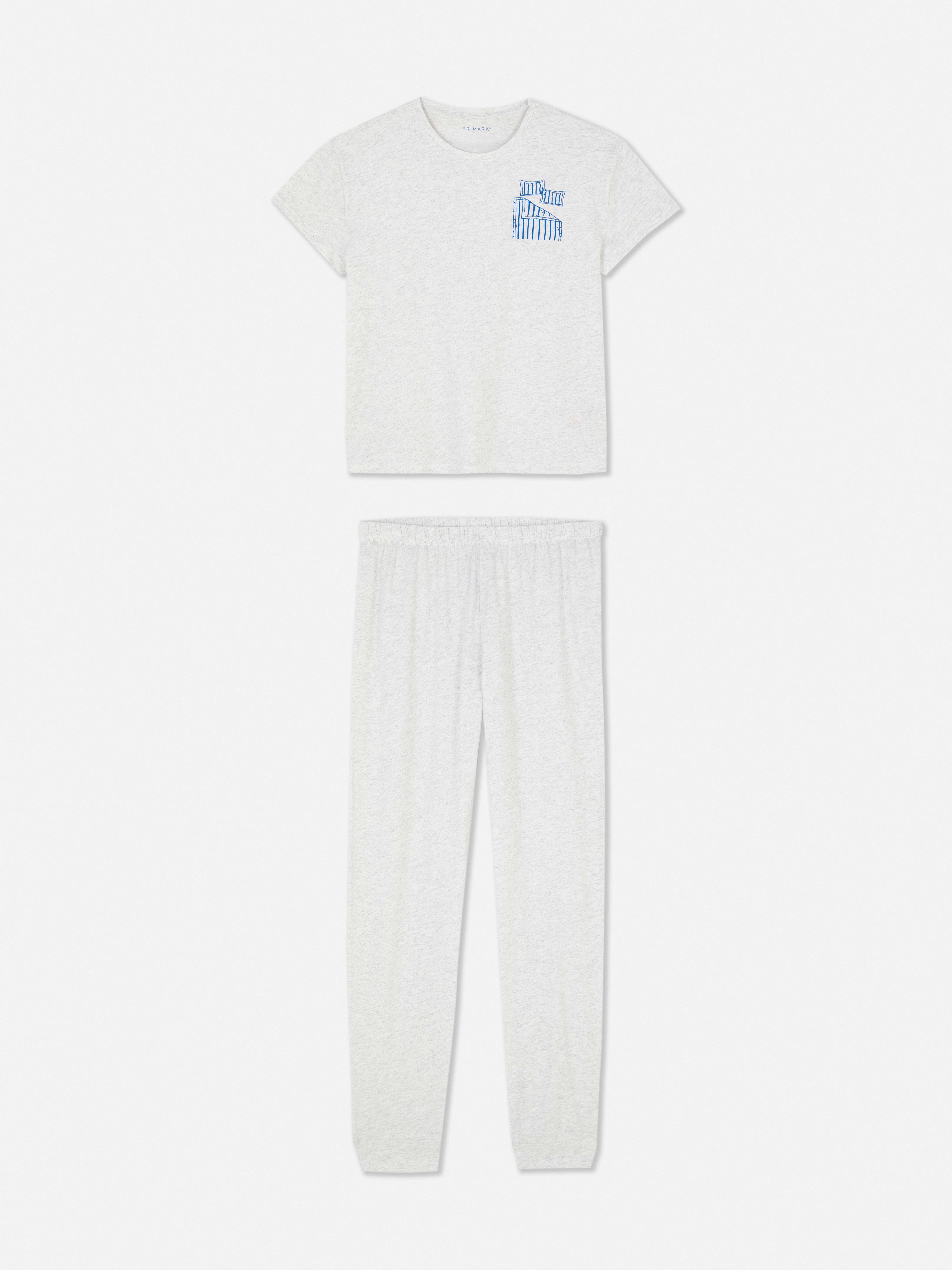 Piżama z krótkim rękawem z nadrukiem