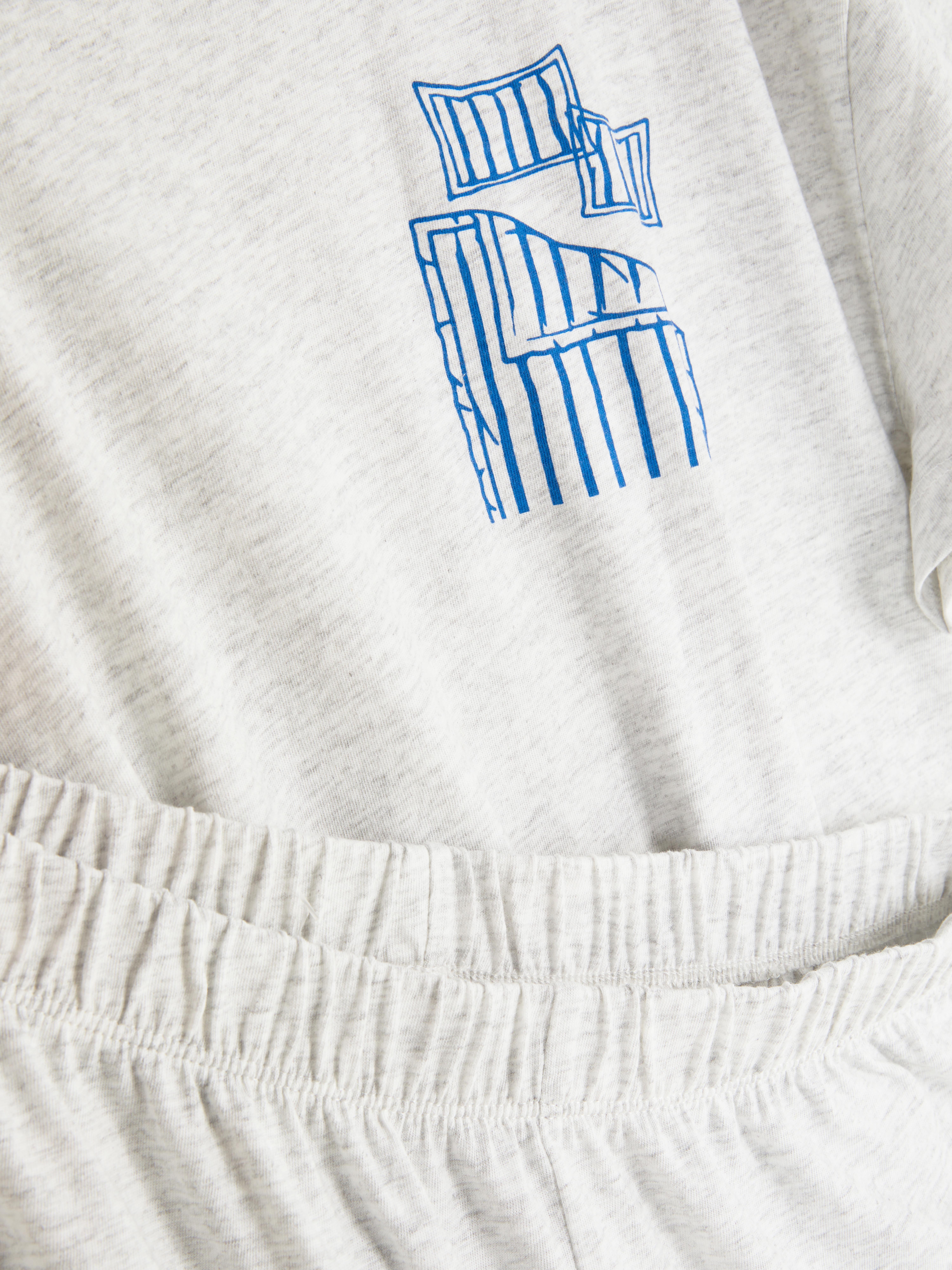 Pijama estampado de manga corta