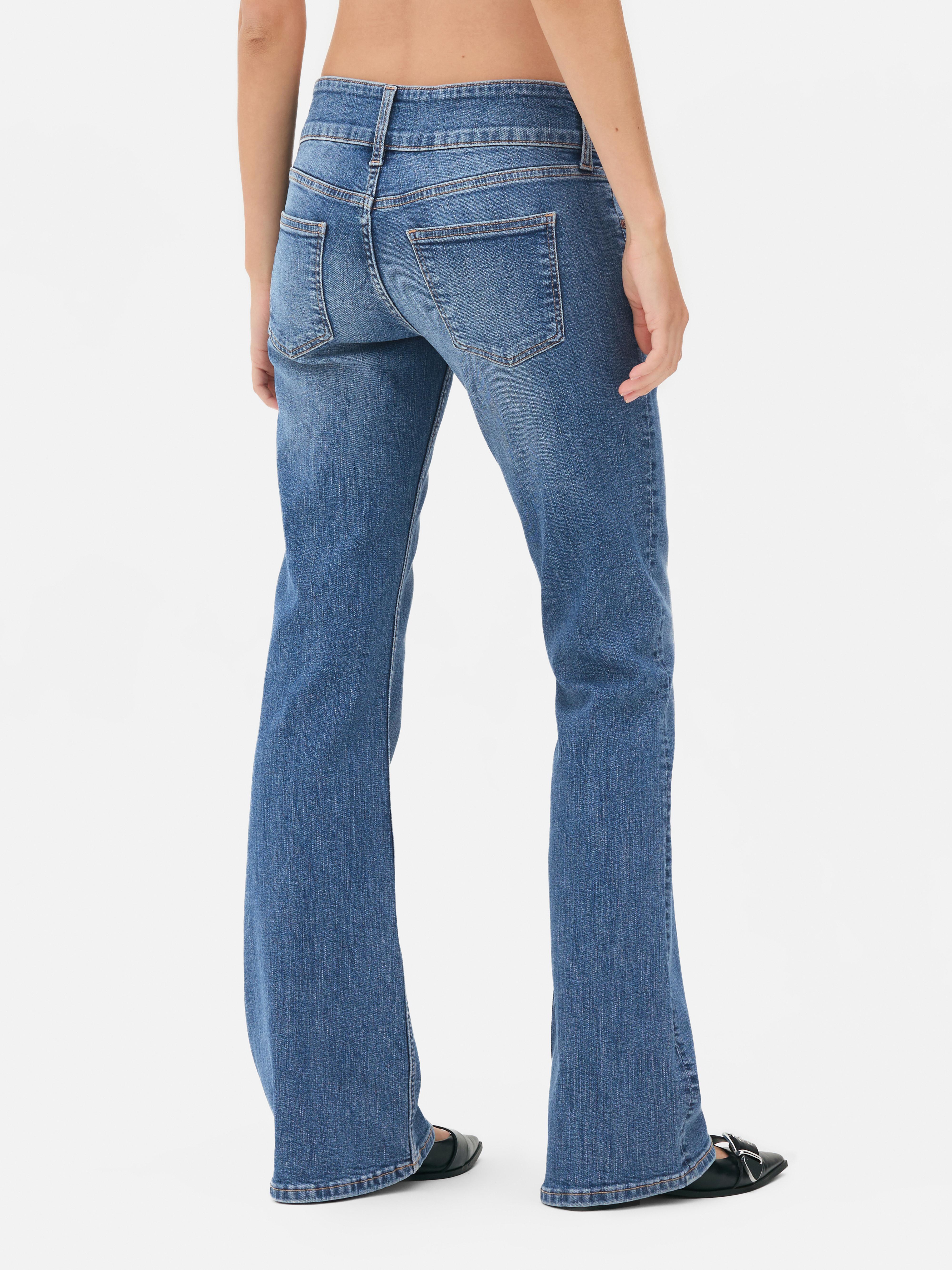 Flared Pintuck Jeans