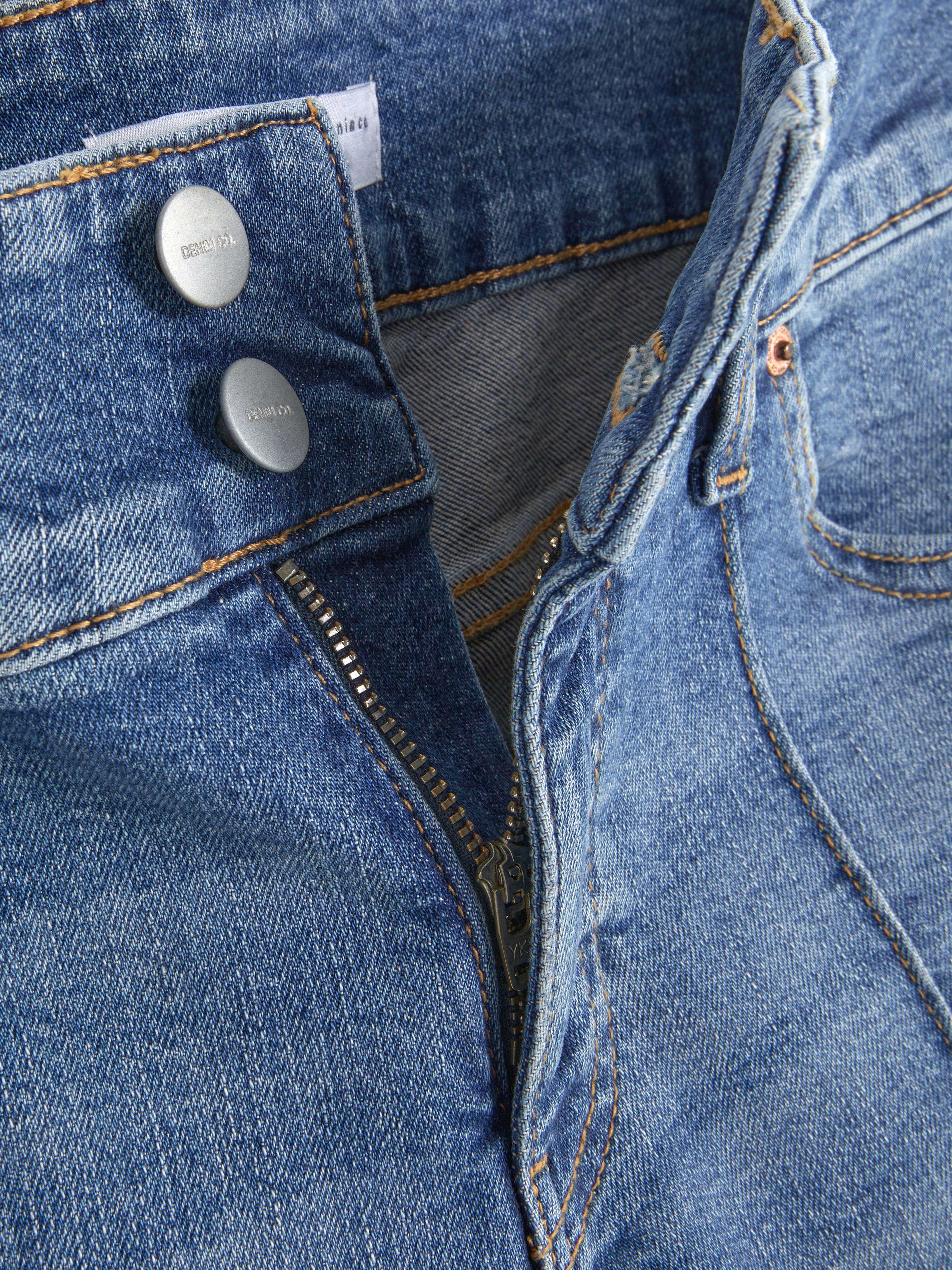 Flared Pintuck Jeans