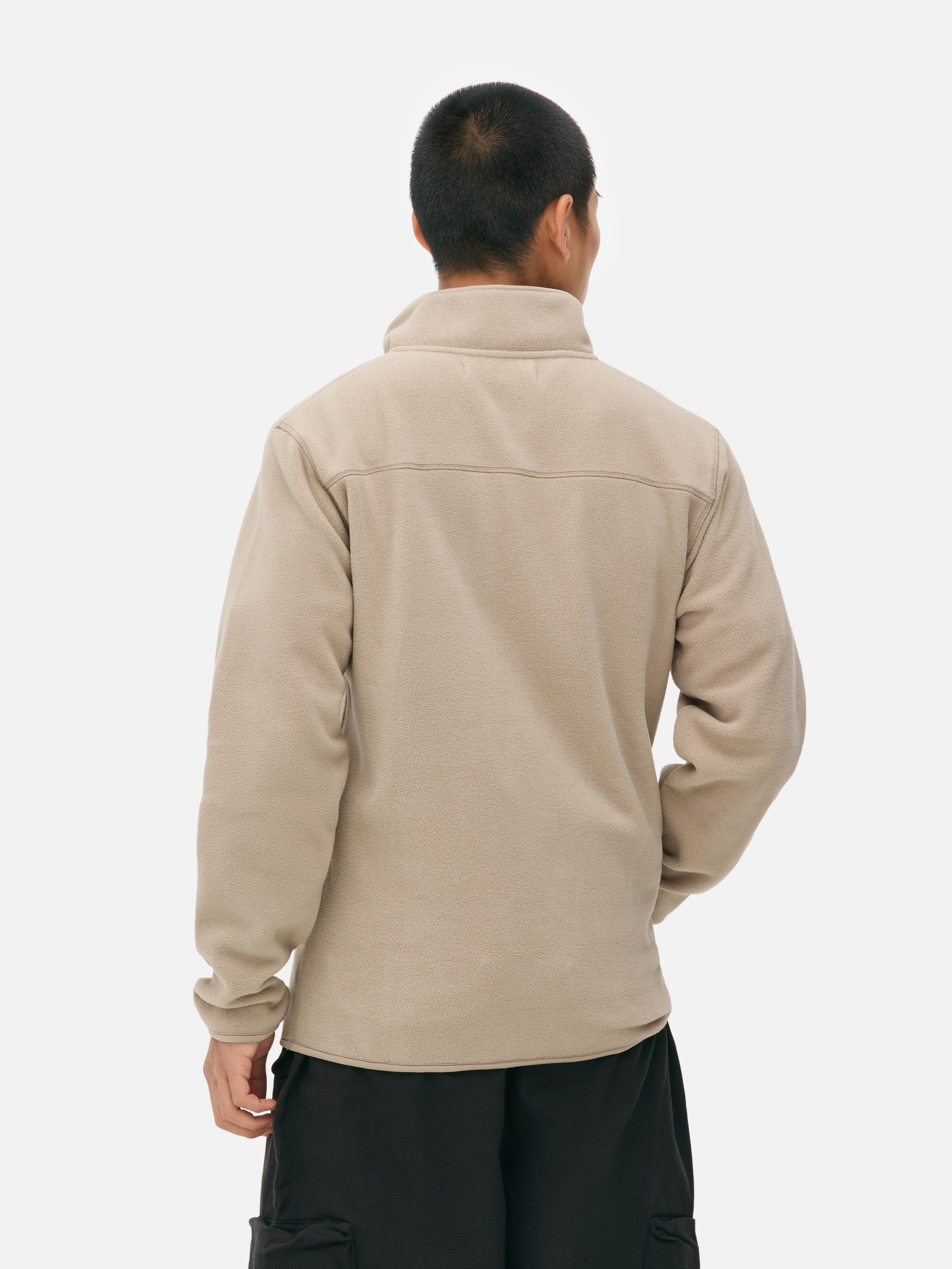 Pull en molleton à col zippé