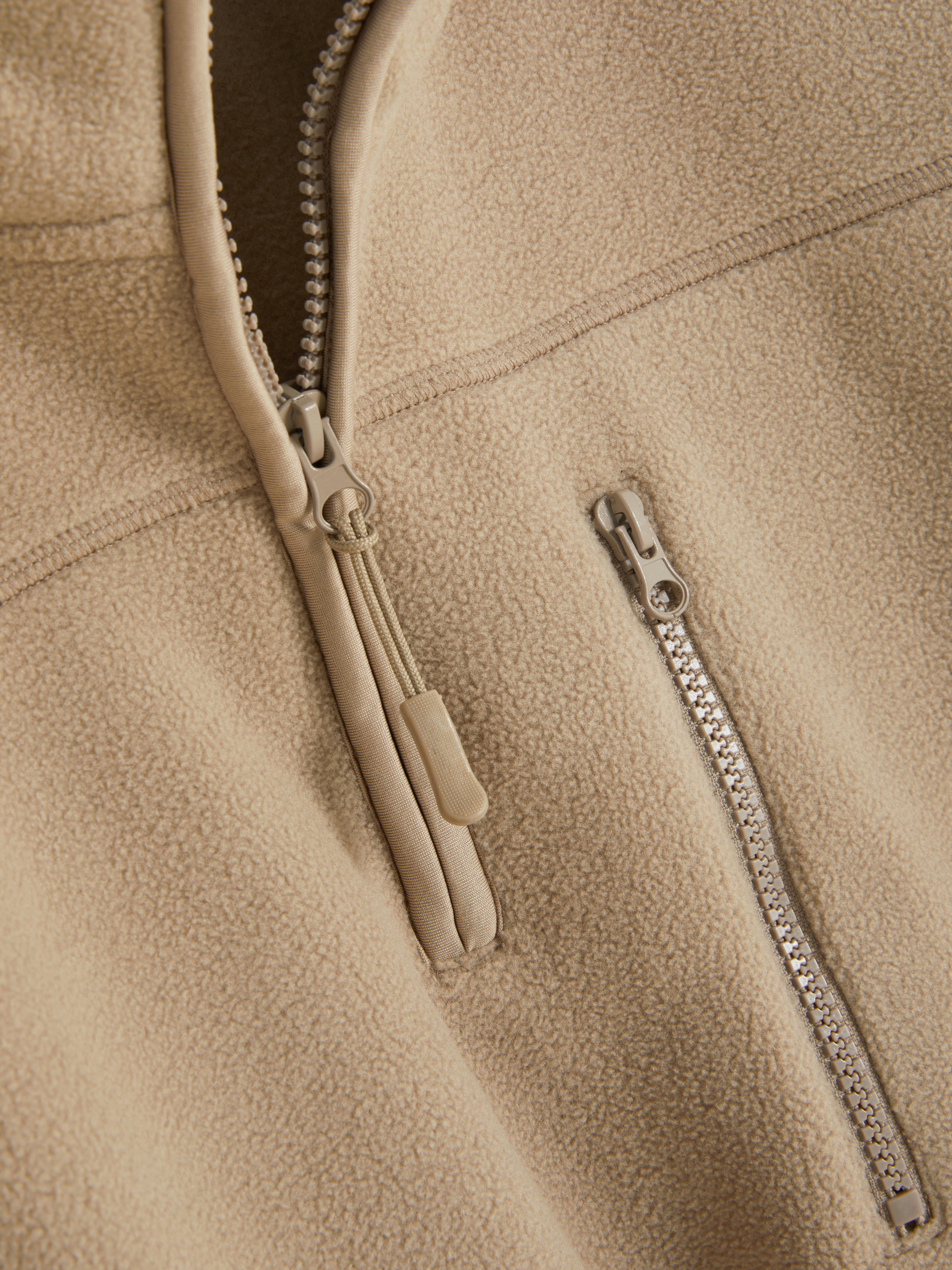 Pull en molleton à col zippé