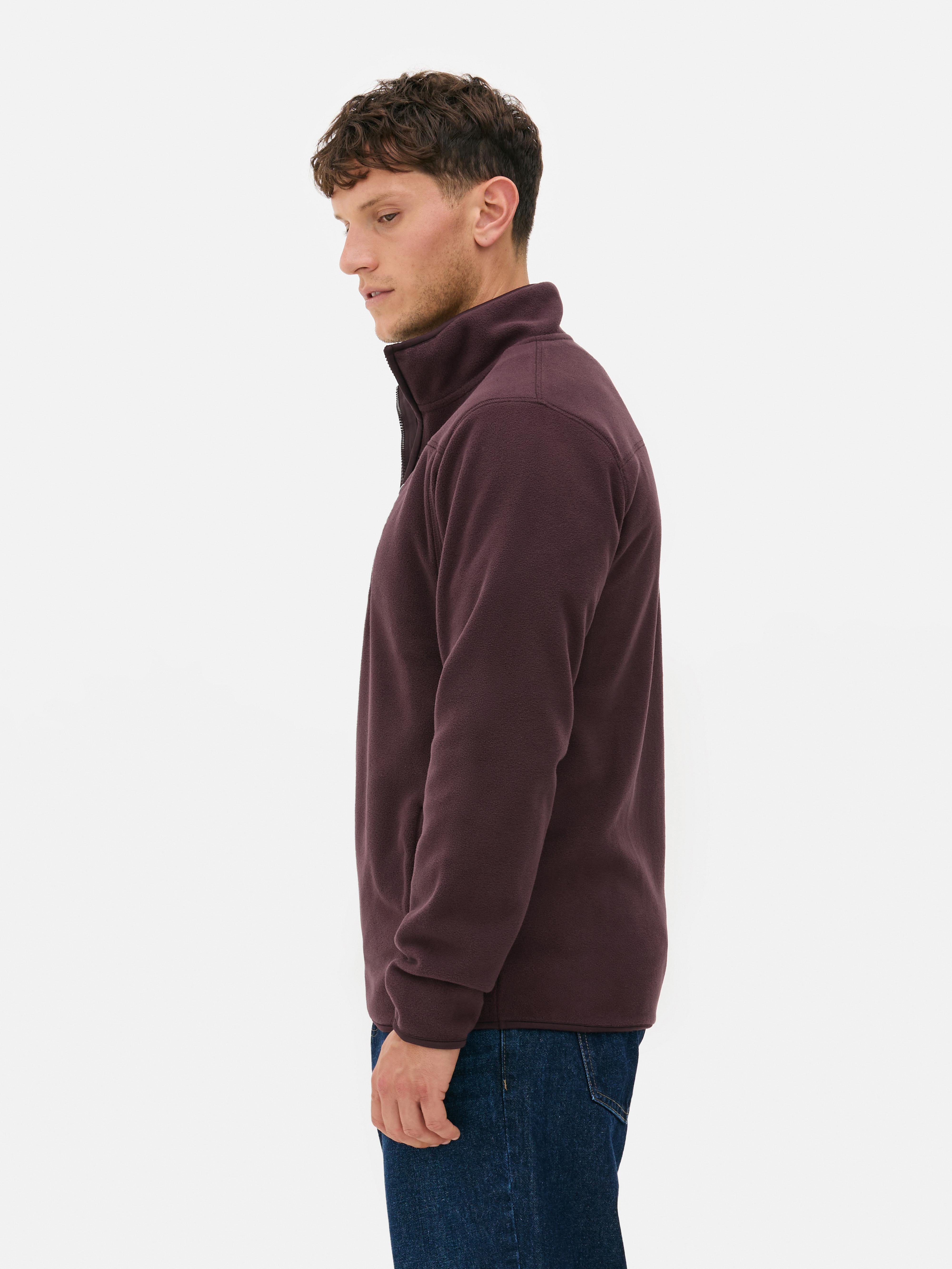 Pull en molleton à col zippé