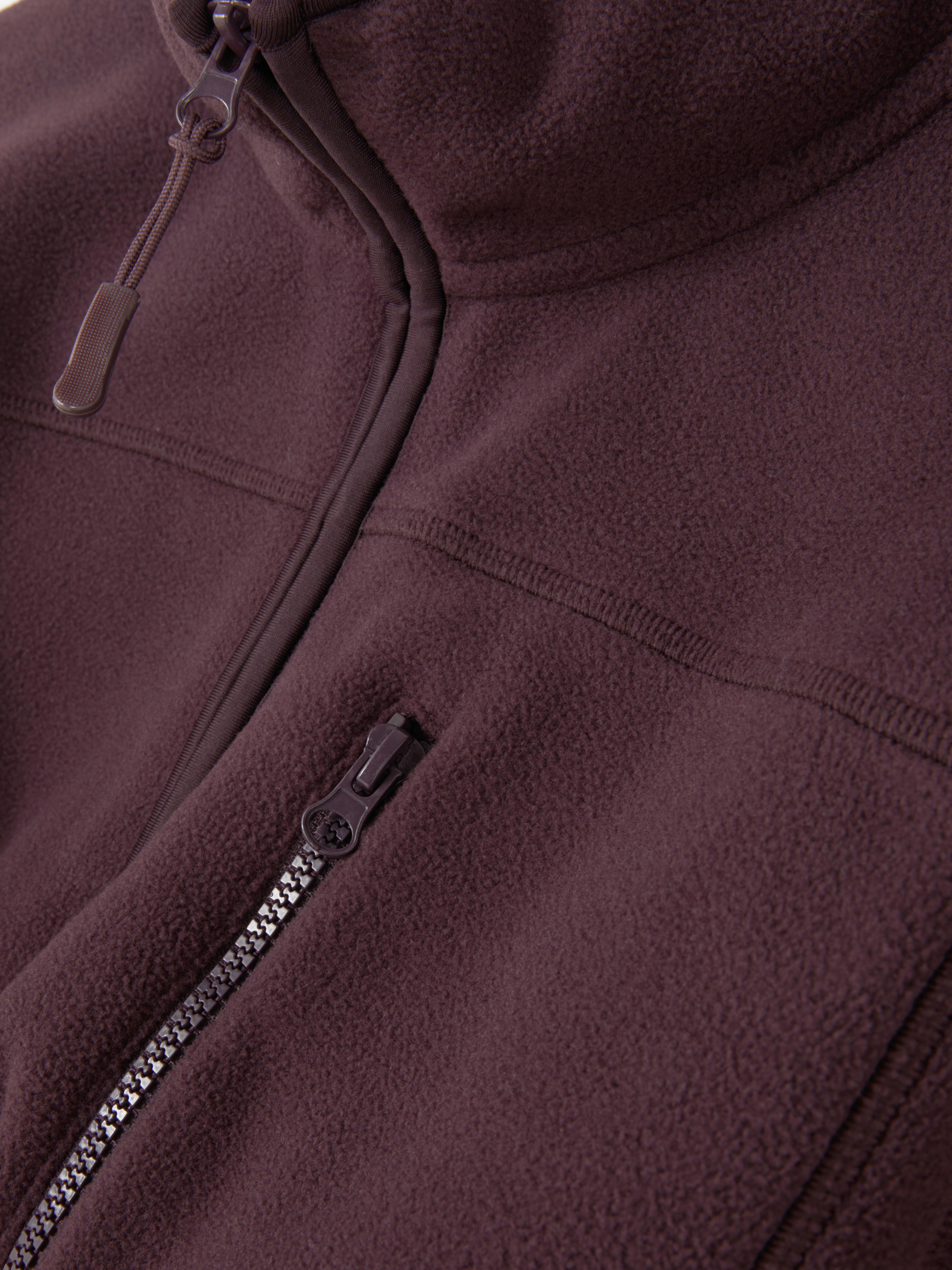 Pull en molleton à col zippé