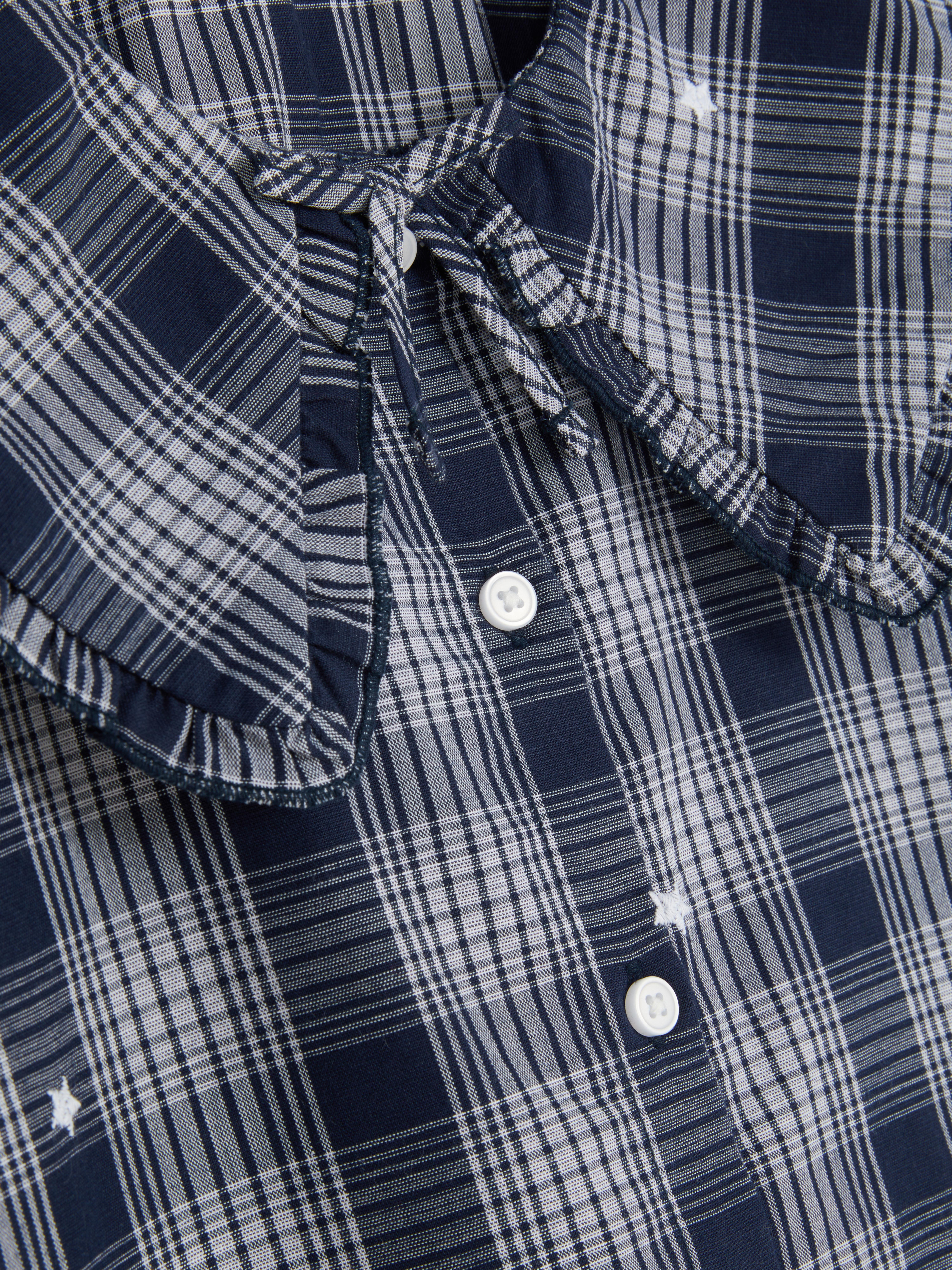 7-15yrs | Star Check Blouse