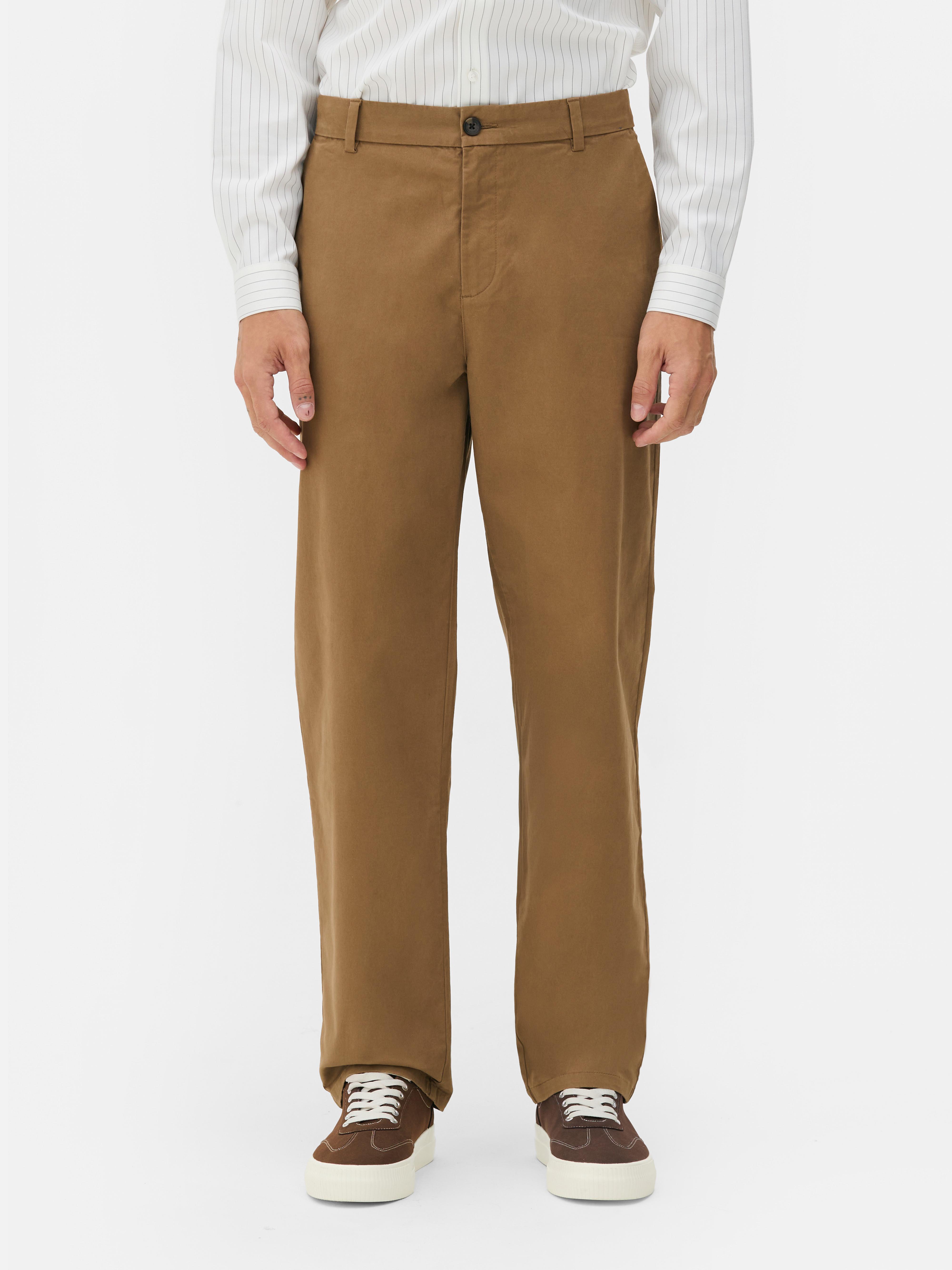 Straight-Leg Chino Trousers