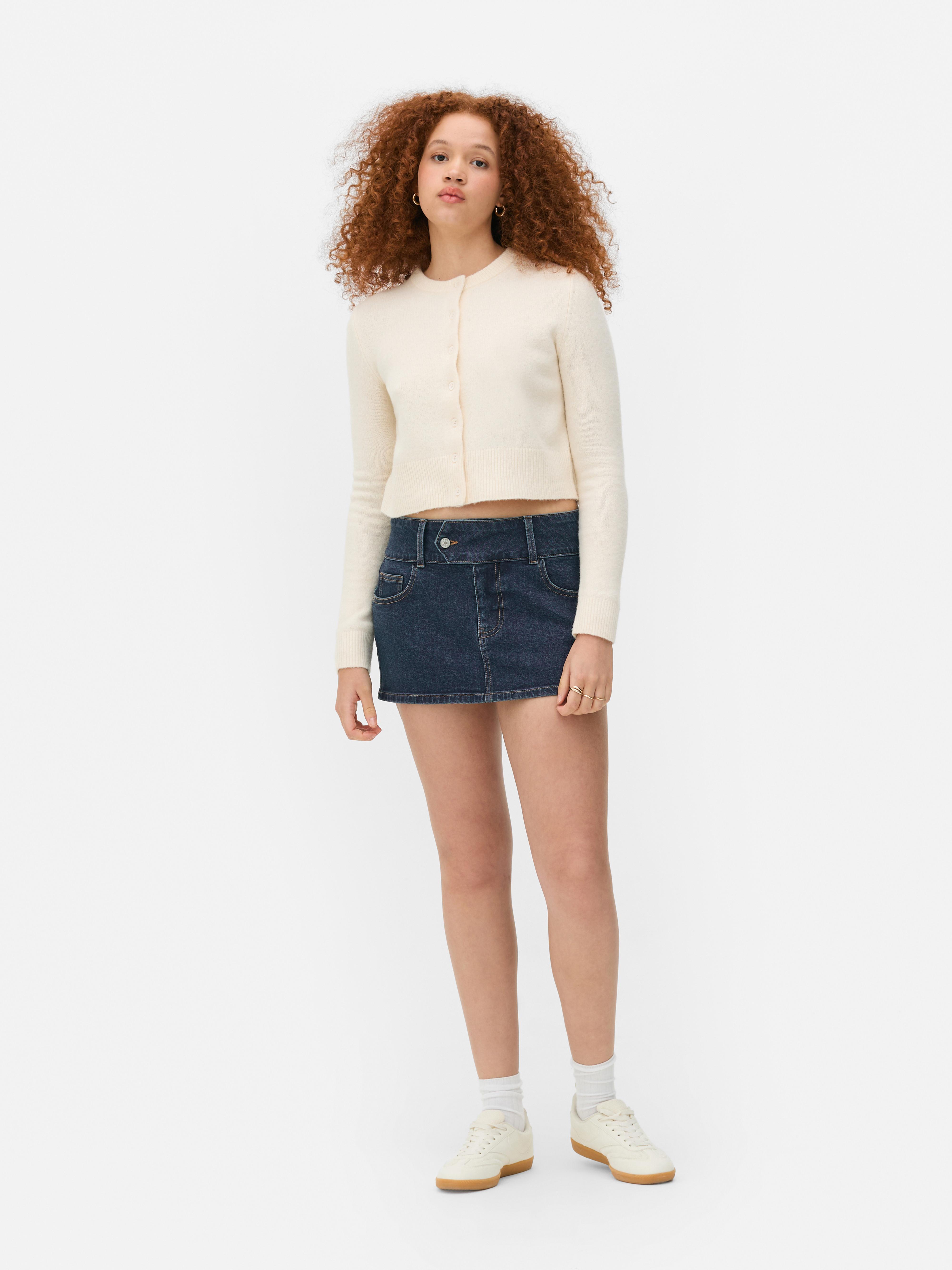 Denim Micro Mini Skirt