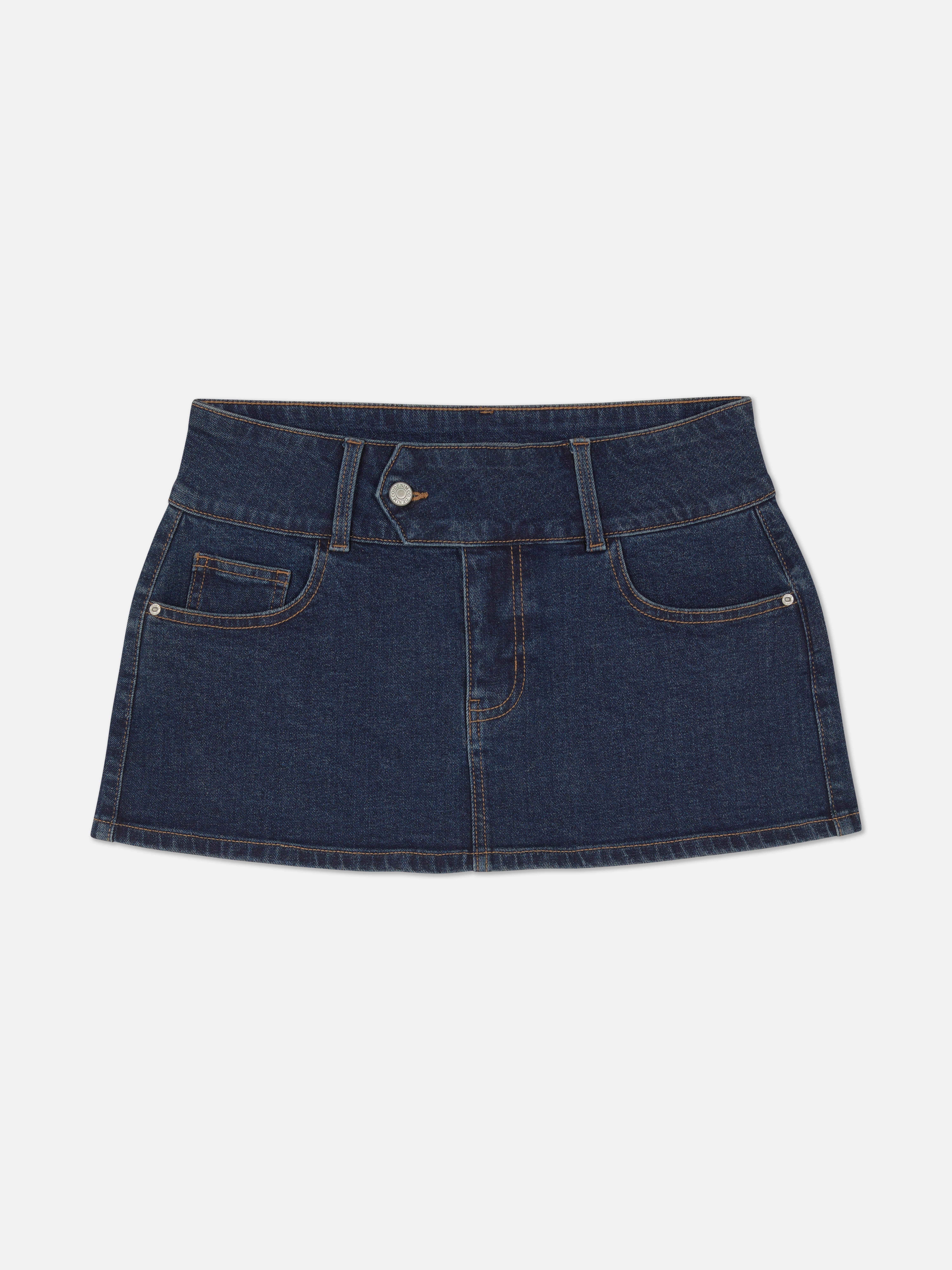 Denim Micro Mini Skirt
