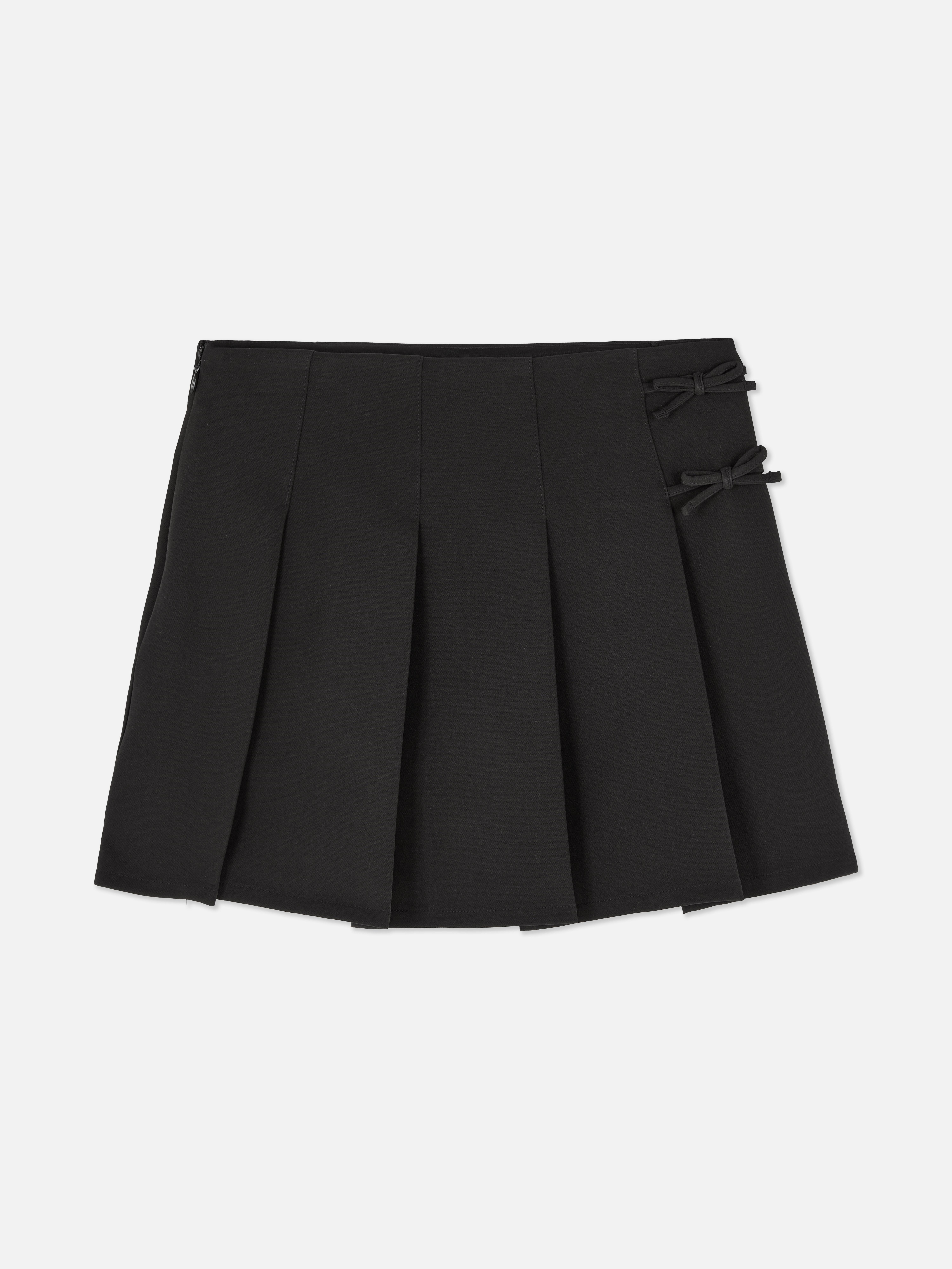 7-15yrs | Bow Detail Pleated Skirt