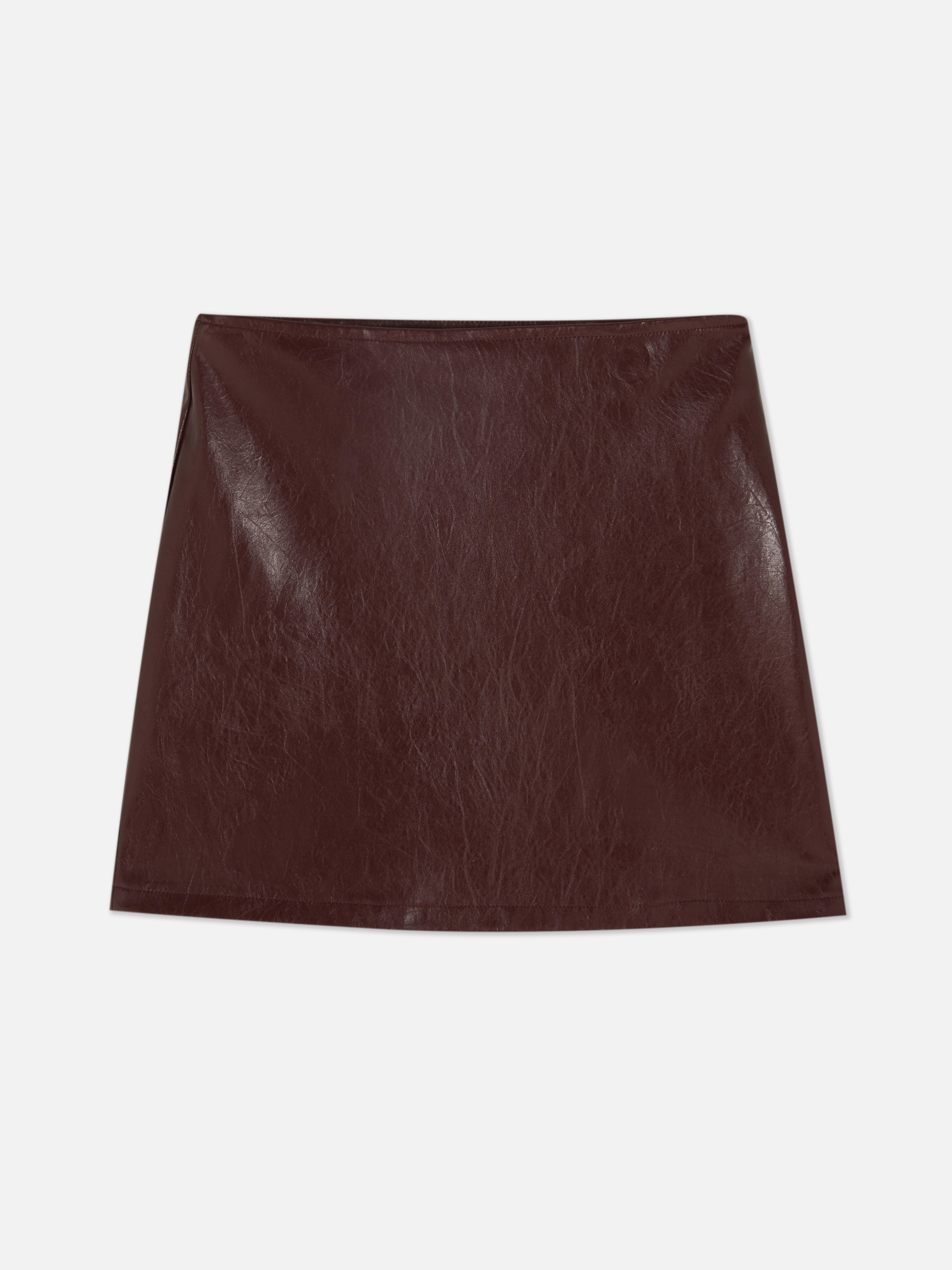 7-15yrs | Faux Leather Skirt