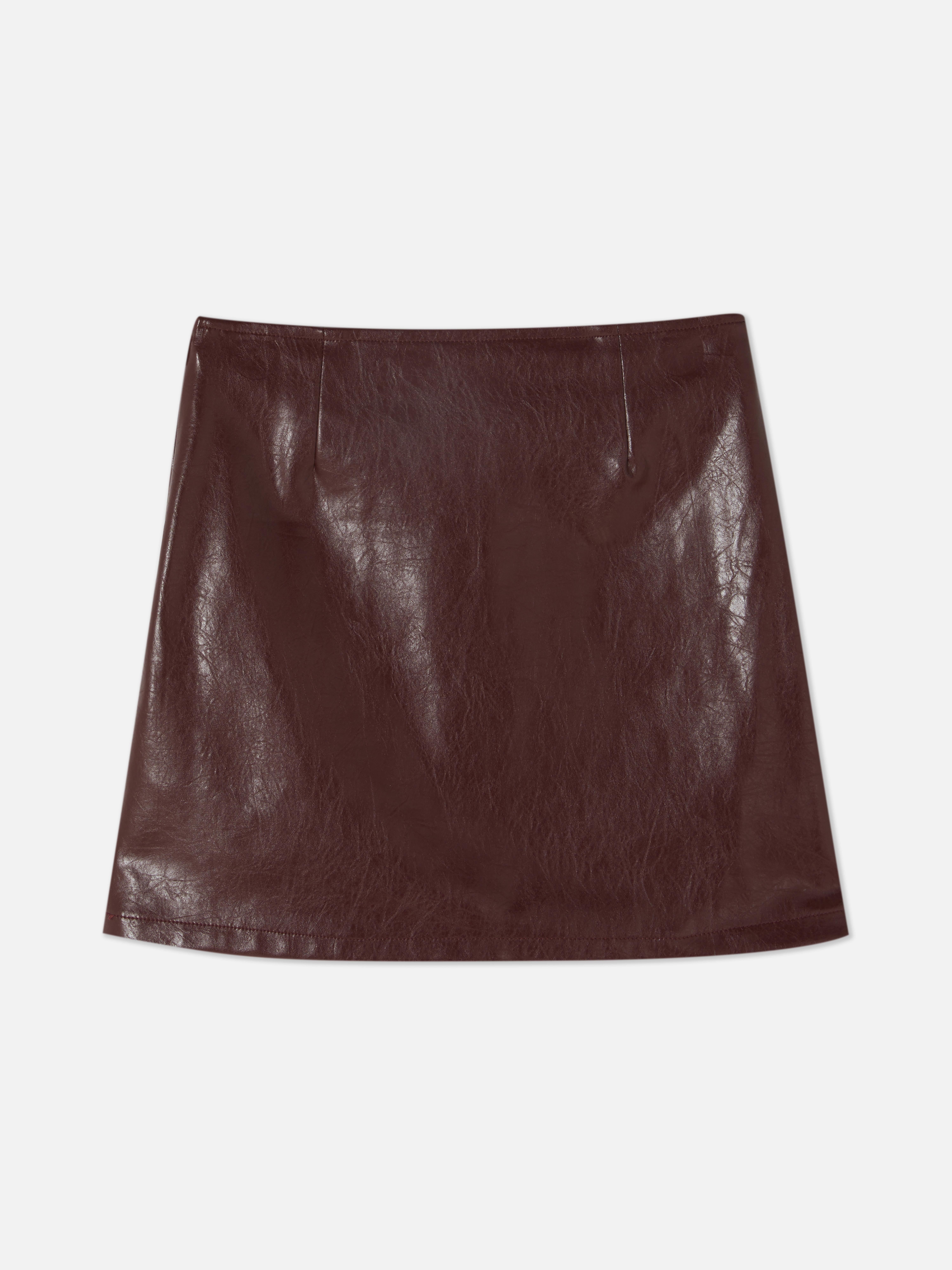7-15yrs | Faux Leather Skirt