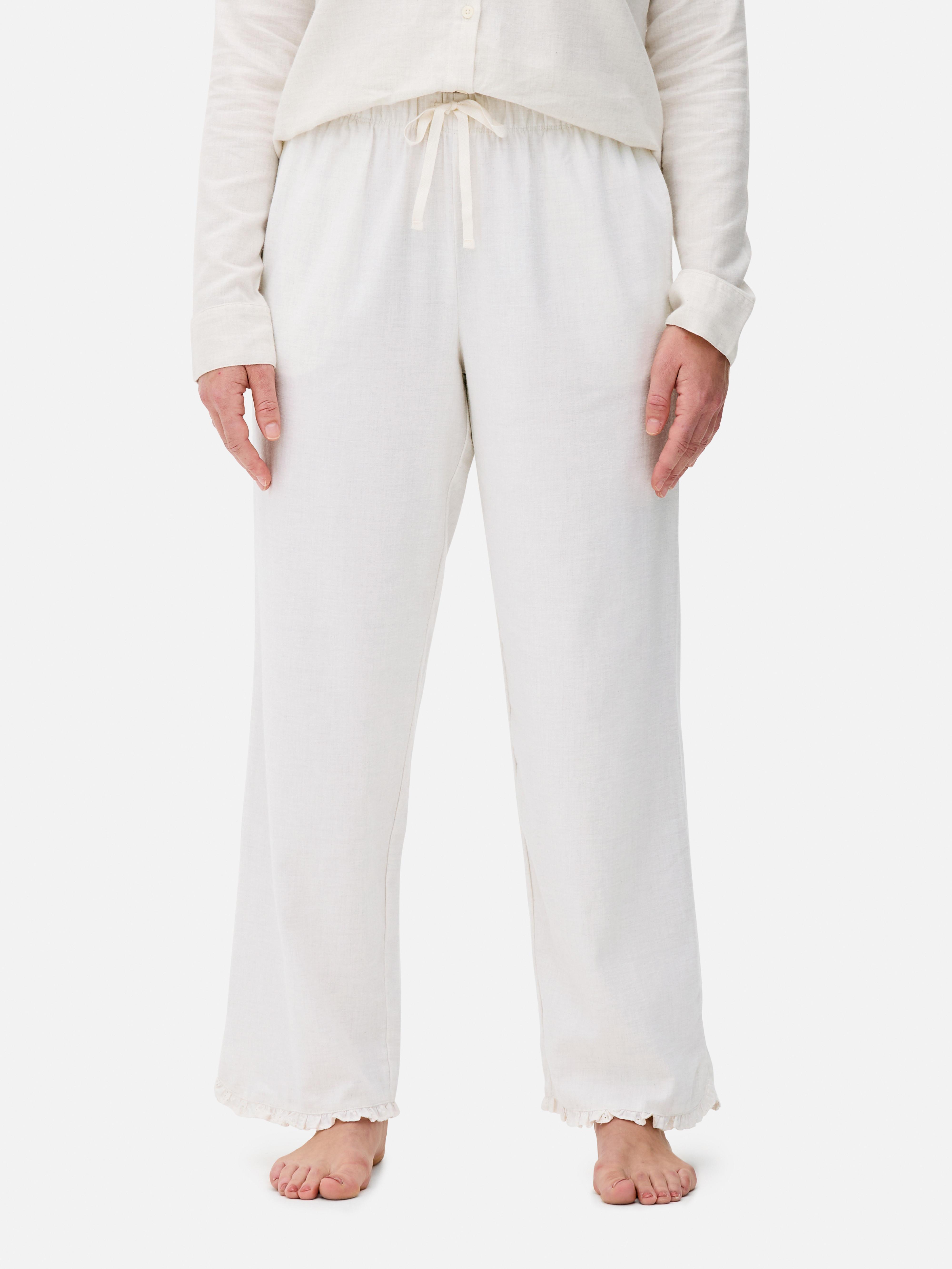 Cotton Ruffle Pyjama Bottoms