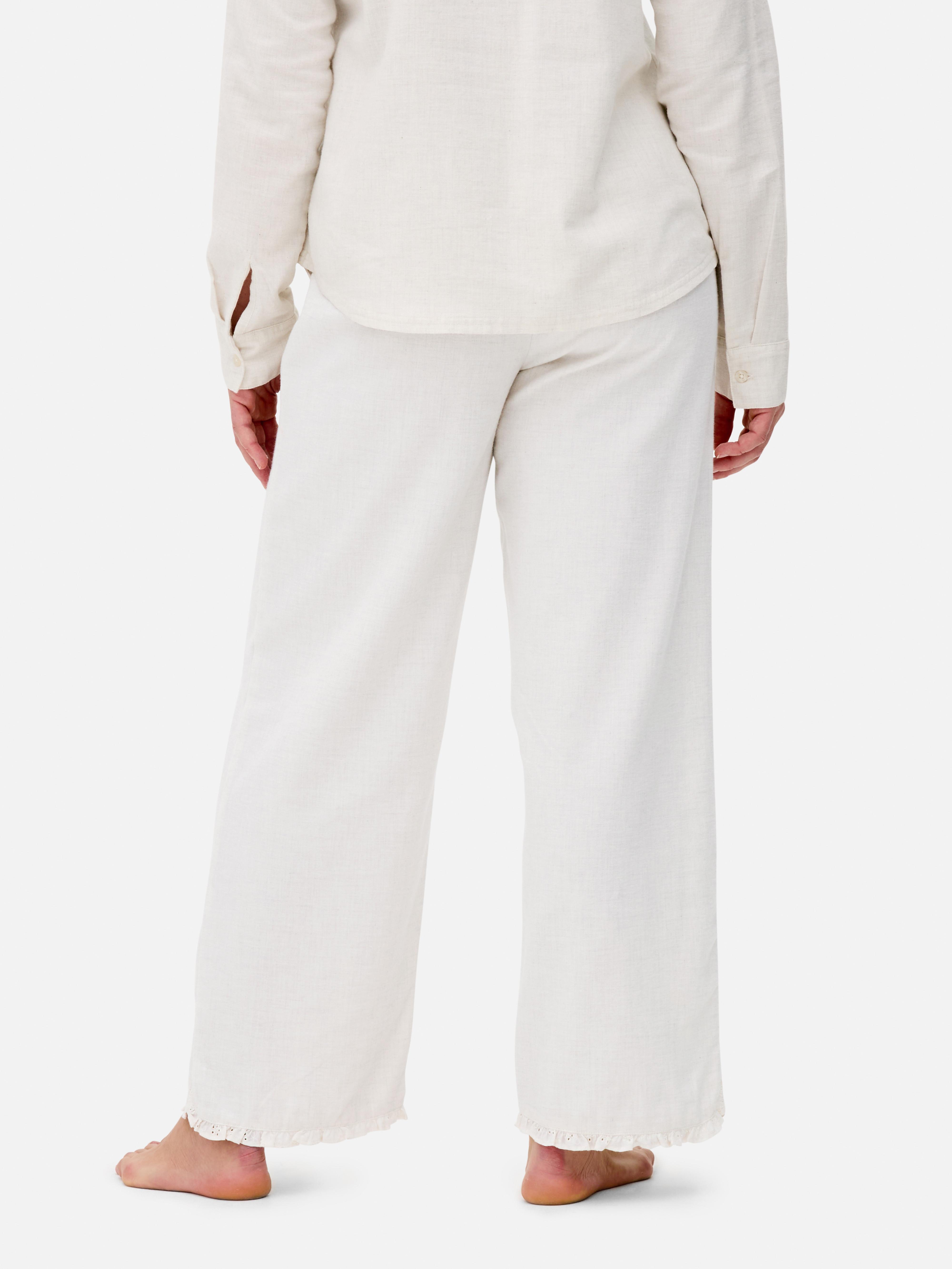 Cotton Ruffle Pyjama Bottoms