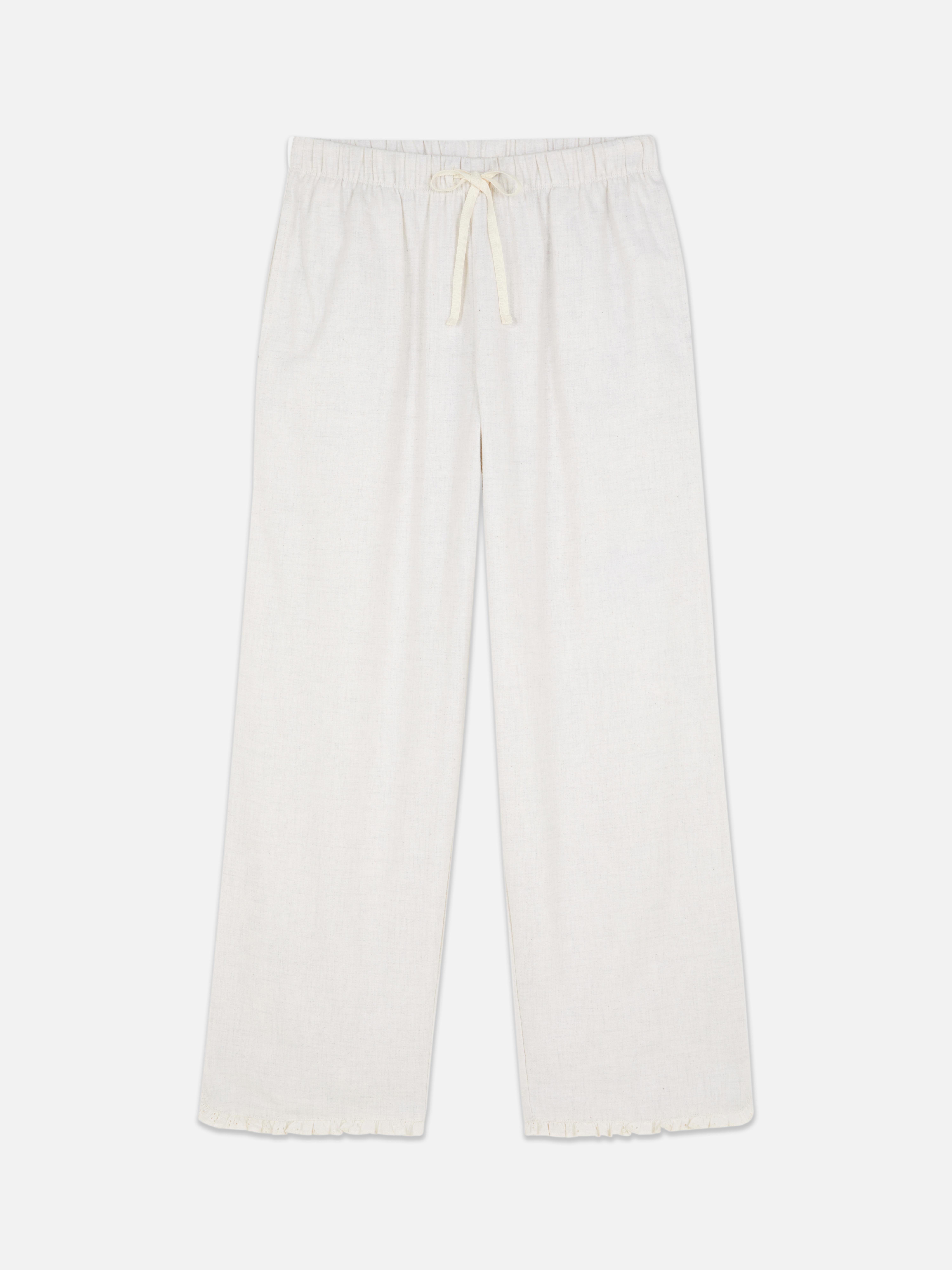 Cotton Ruffle Pyjama Bottoms
