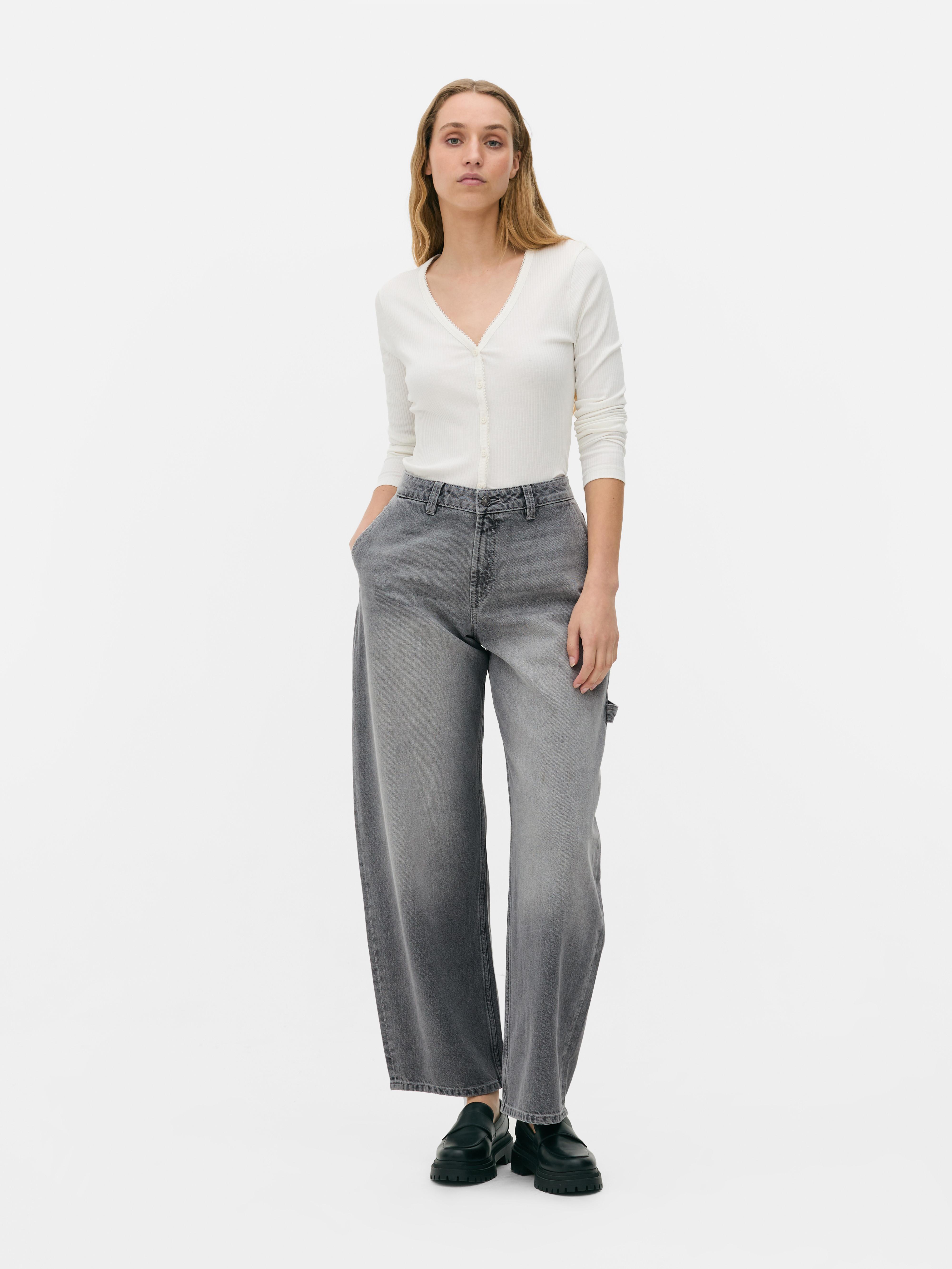 Jean utilitaire à taille basse