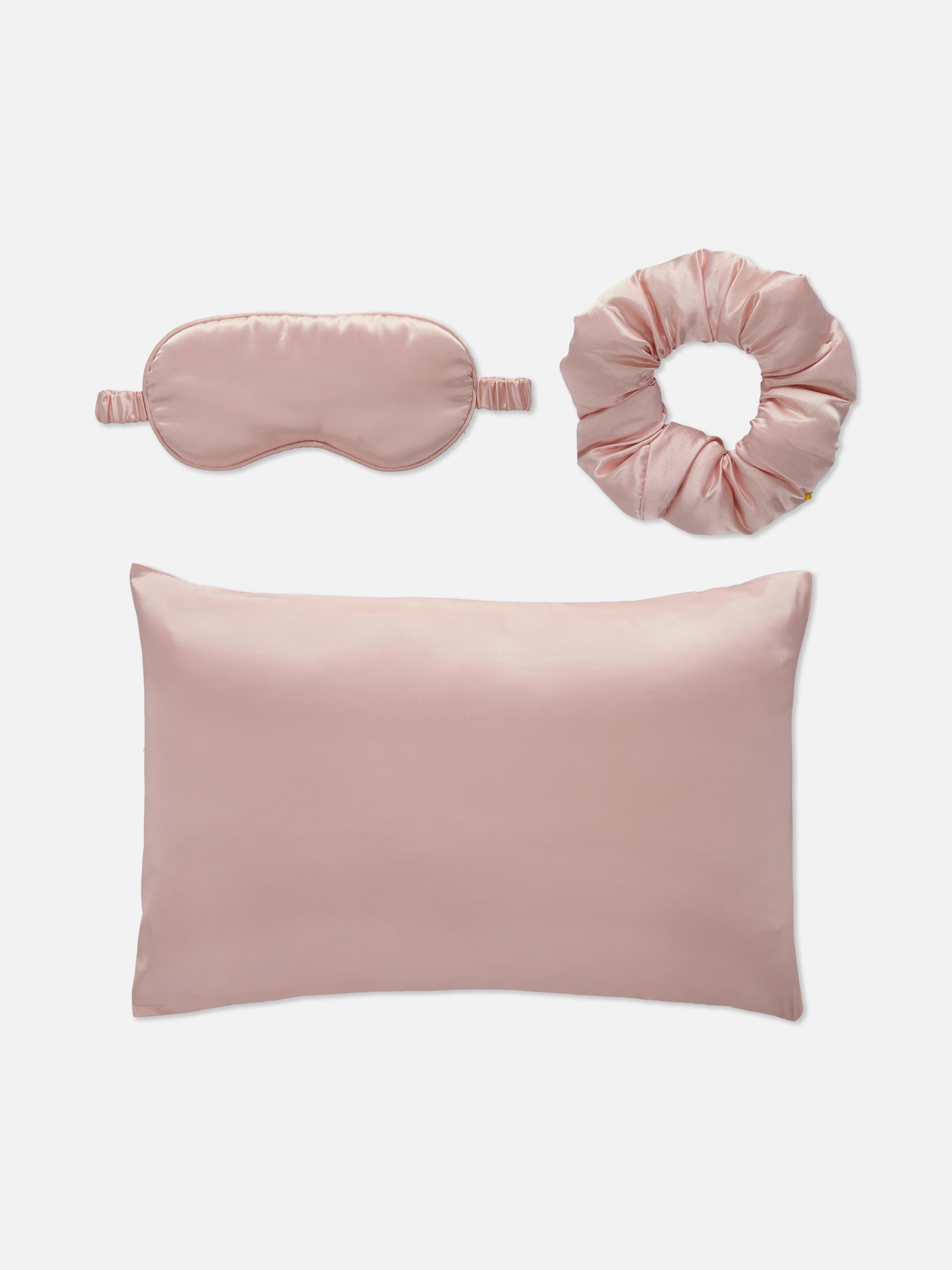 Set van satijnen slaapaccessoires