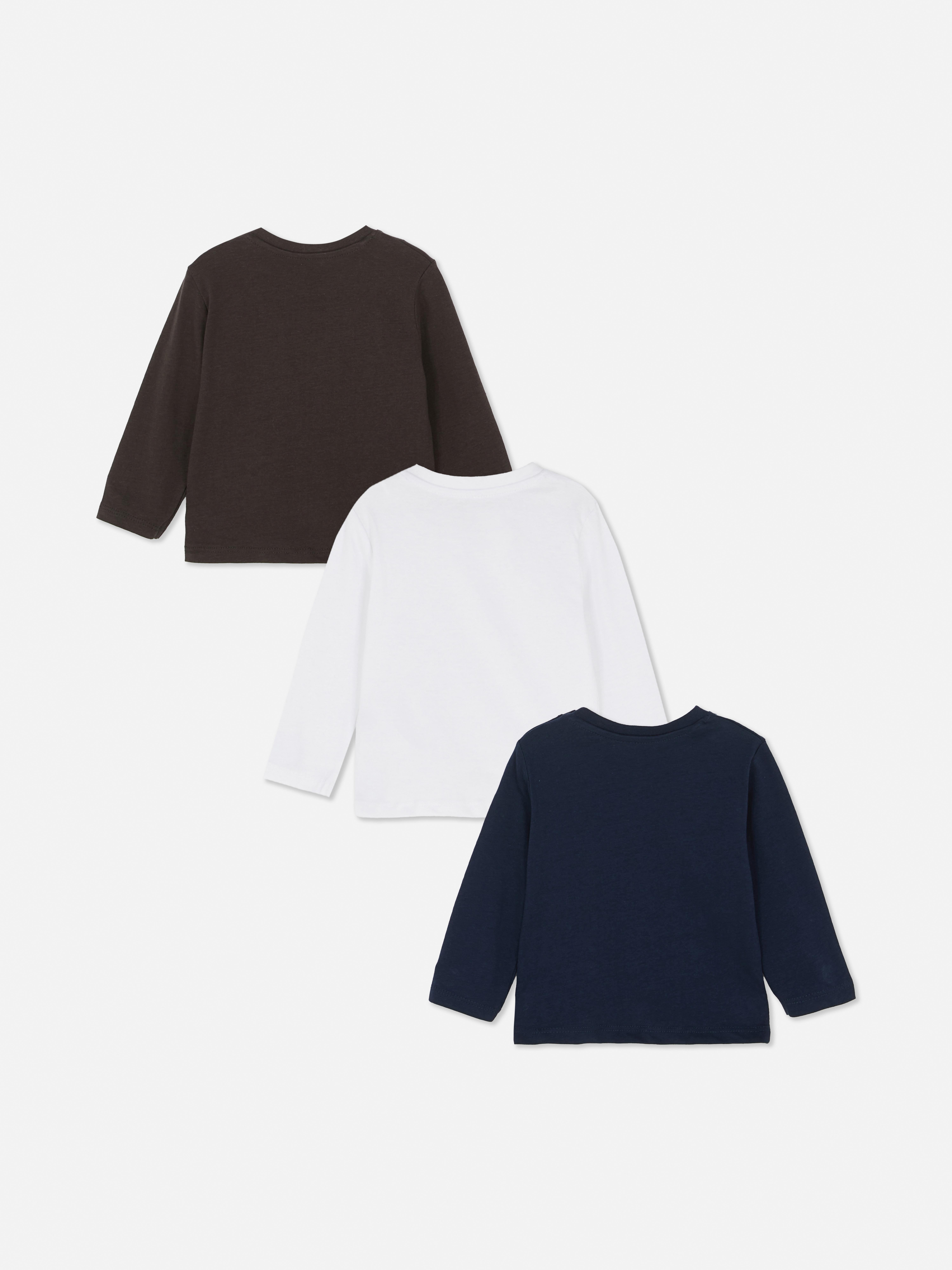 0–36 mois | Lot de 3 t-shirts à manches longues