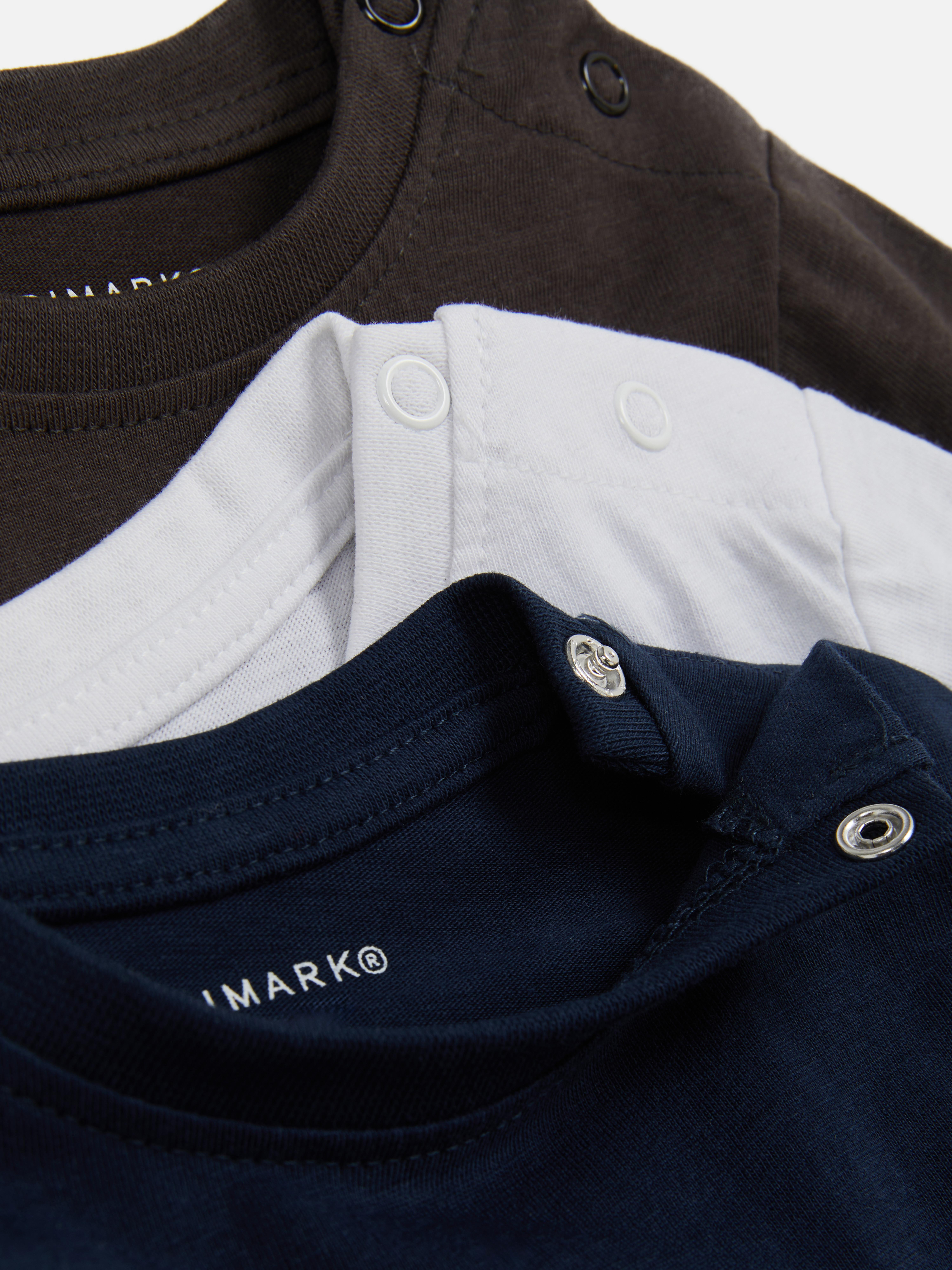 0–36 mois | Lot de 3 t-shirts à manches longues