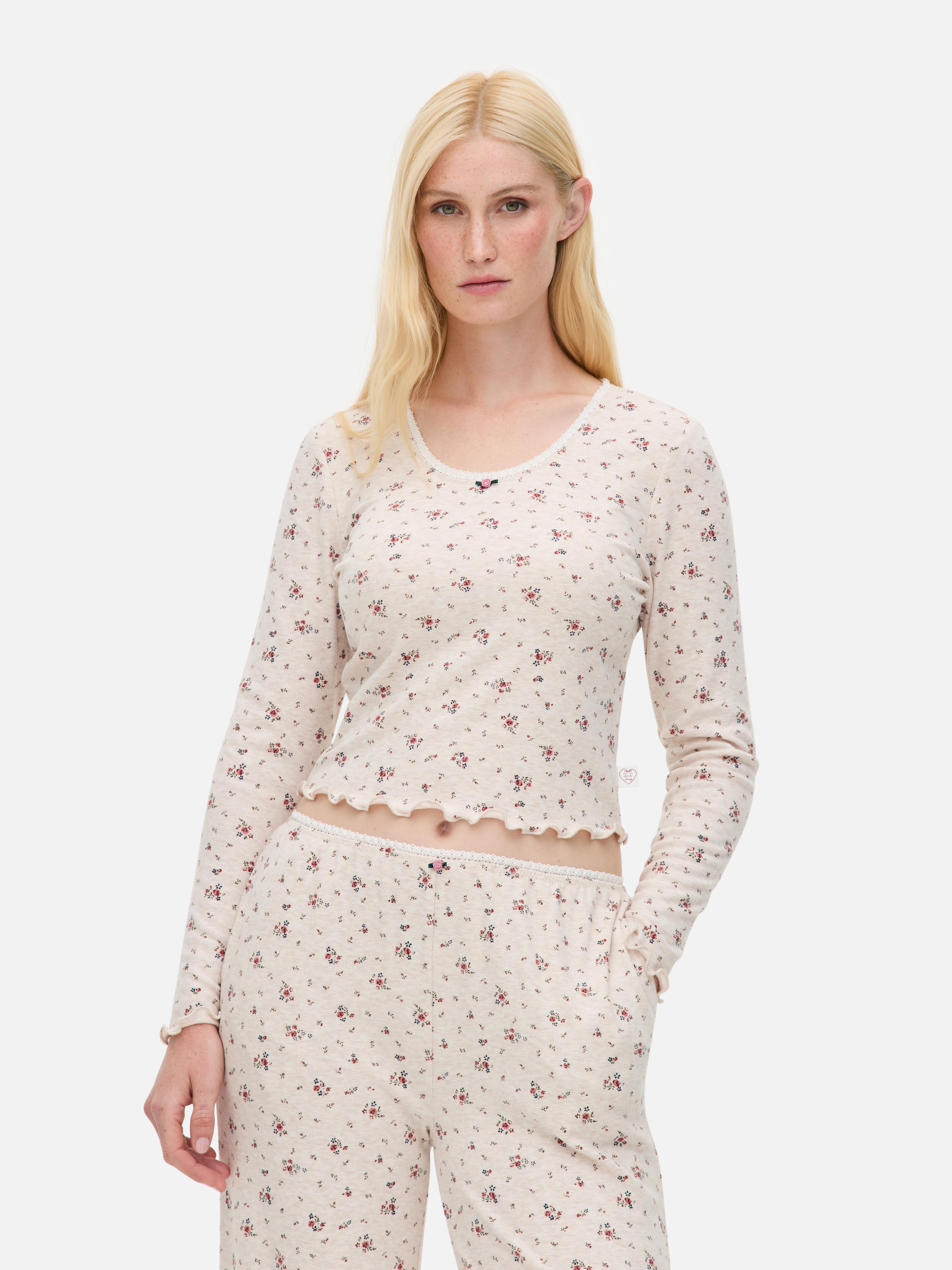 Ditsy Floral Long Sleeve Pyjama Top