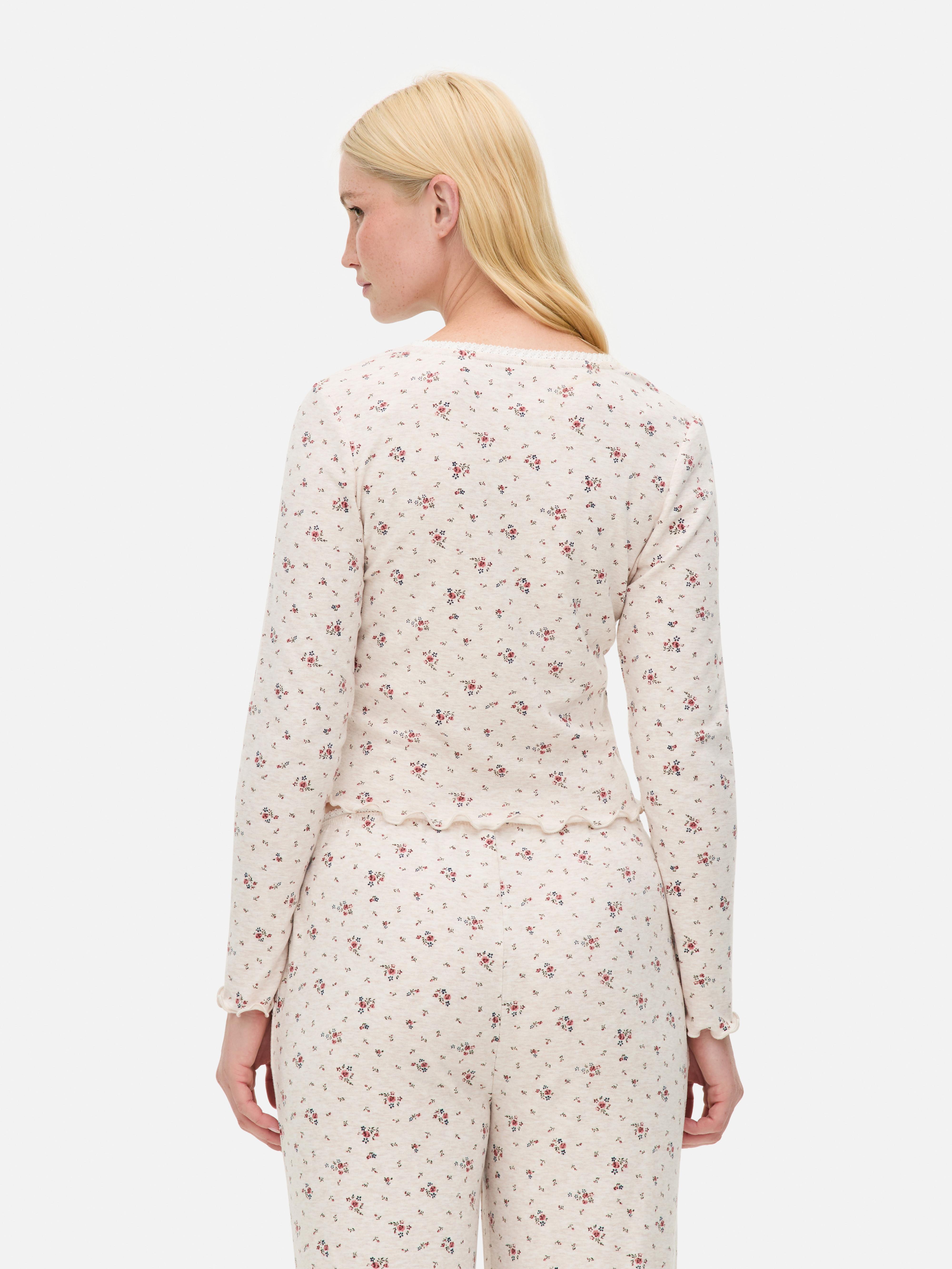 Ditsy Floral Long Sleeve Pyjama Top