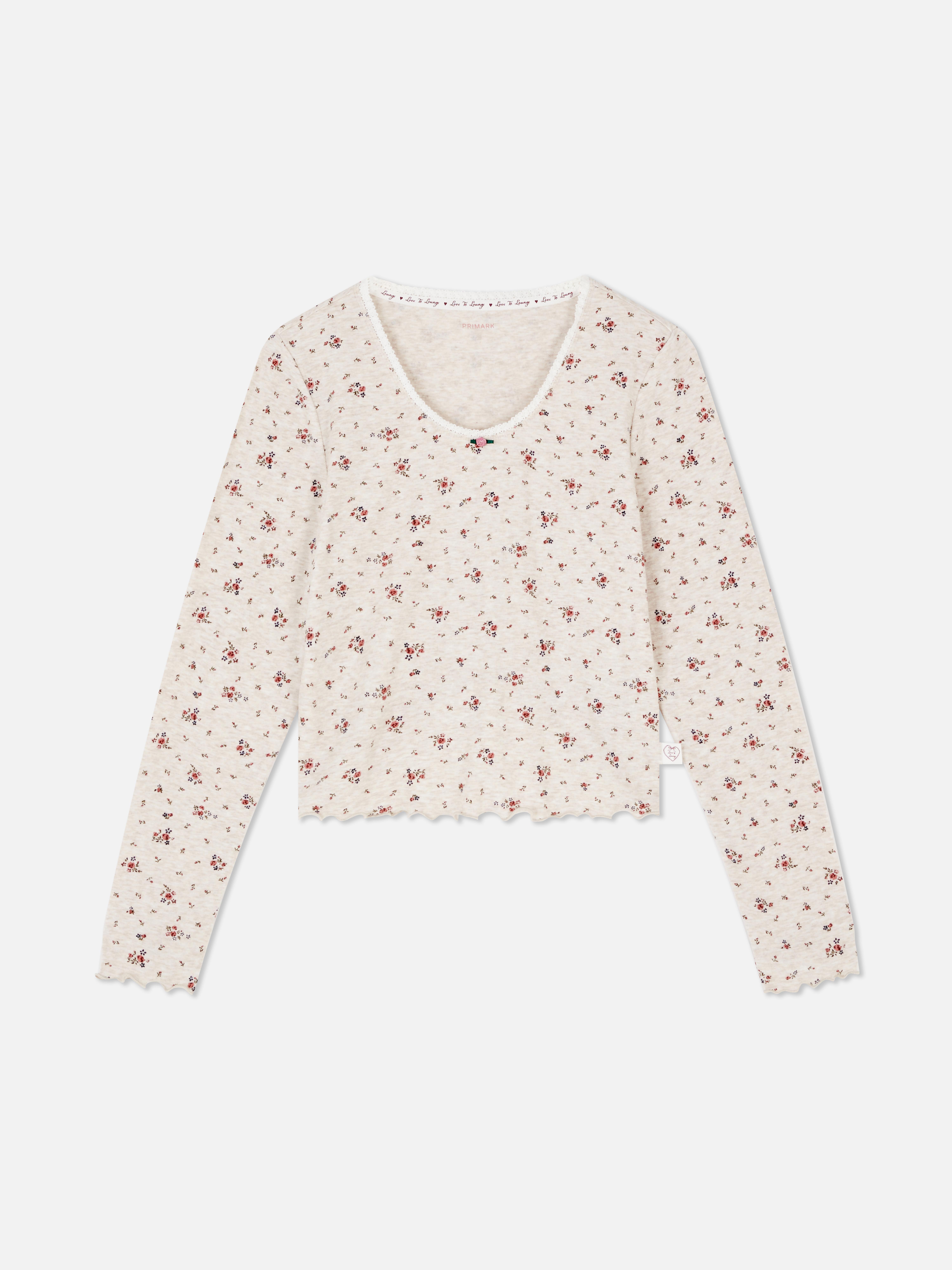 Ditsy Floral Long Sleeve Pyjama Top