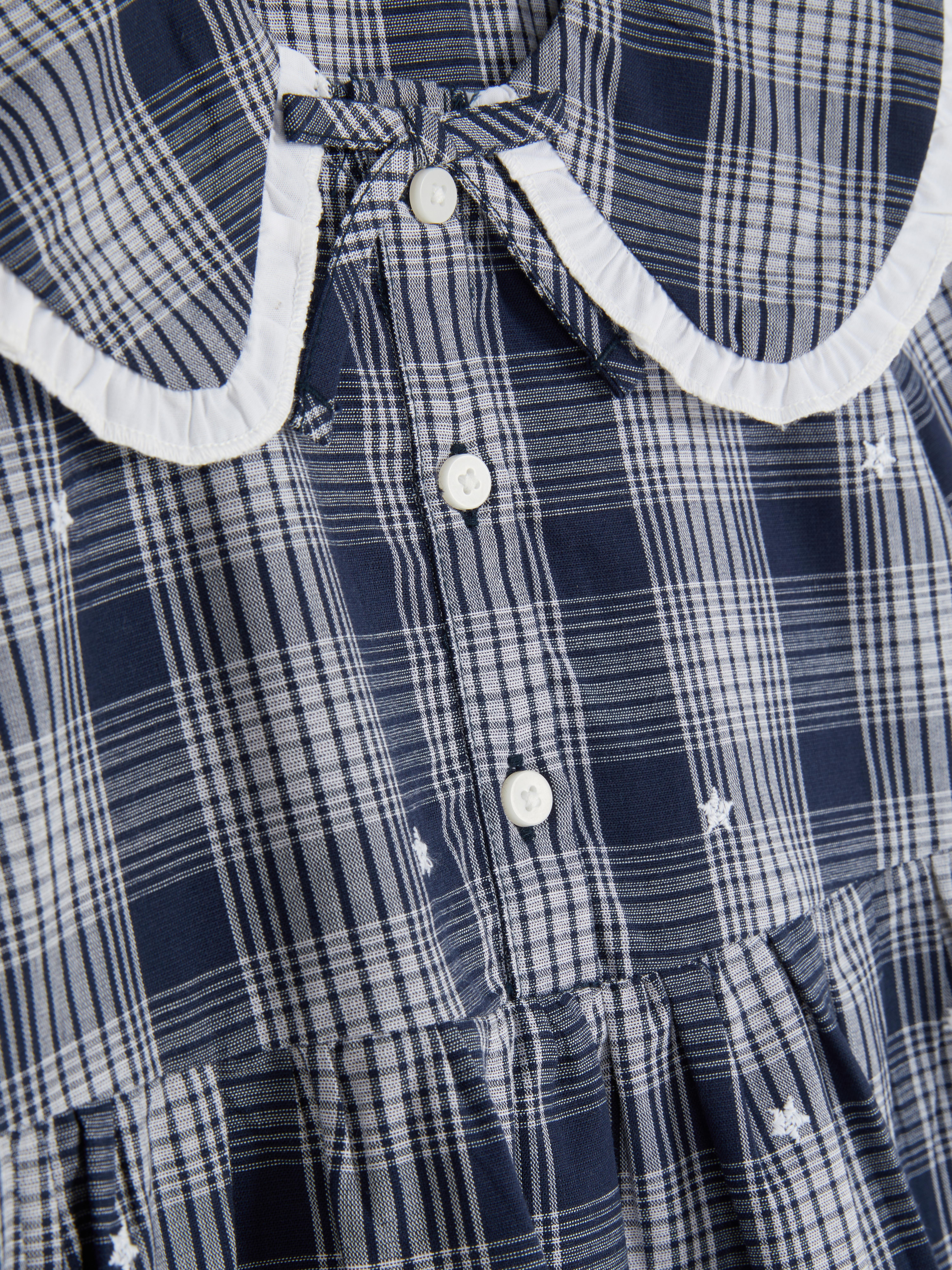 1.5-8yrs | Check Star Long-Sleeve Dress