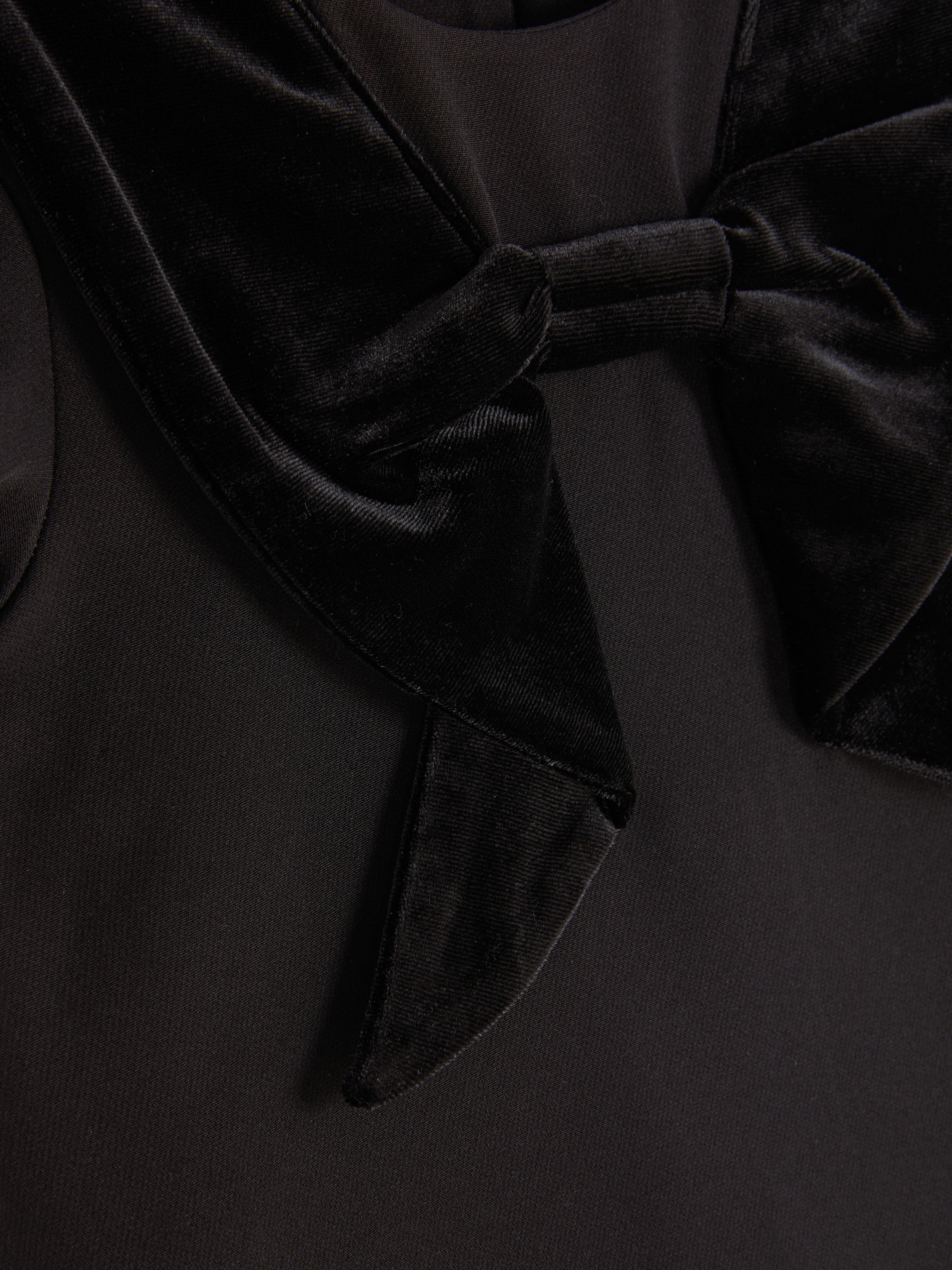 1.5-8yrs | Velour Bow Ruffle Sleeve Dress