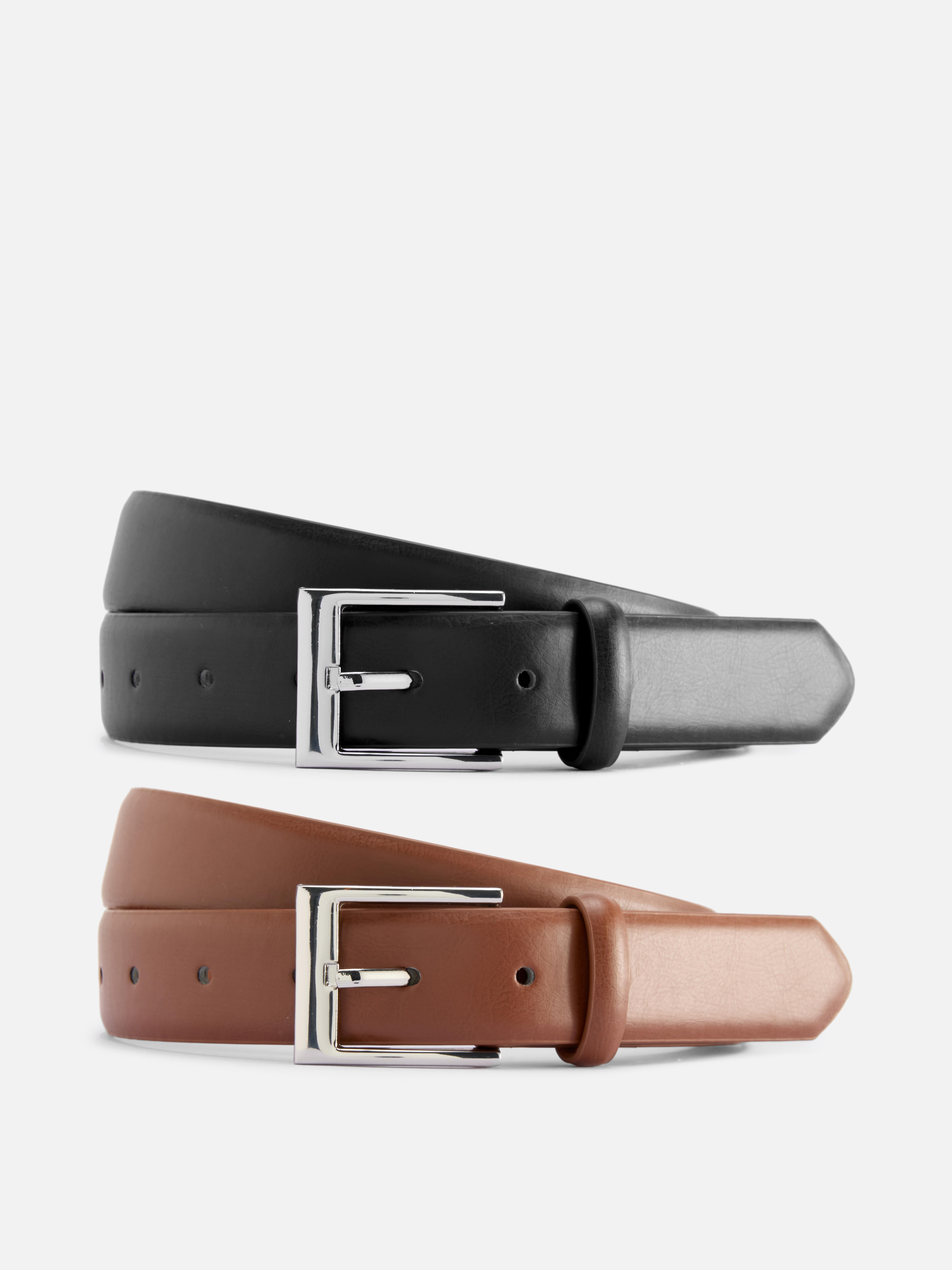 Lot de 2 ceintures fines